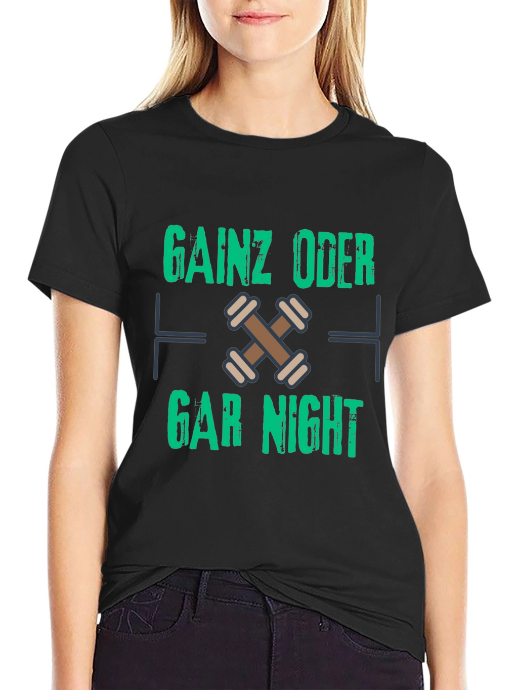 Gainz Oder Gar Nicht Black T-Shirt