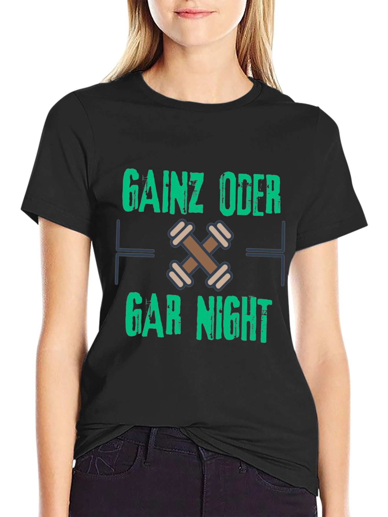 Gainz Oder Gar Nicht Black T-Shirt