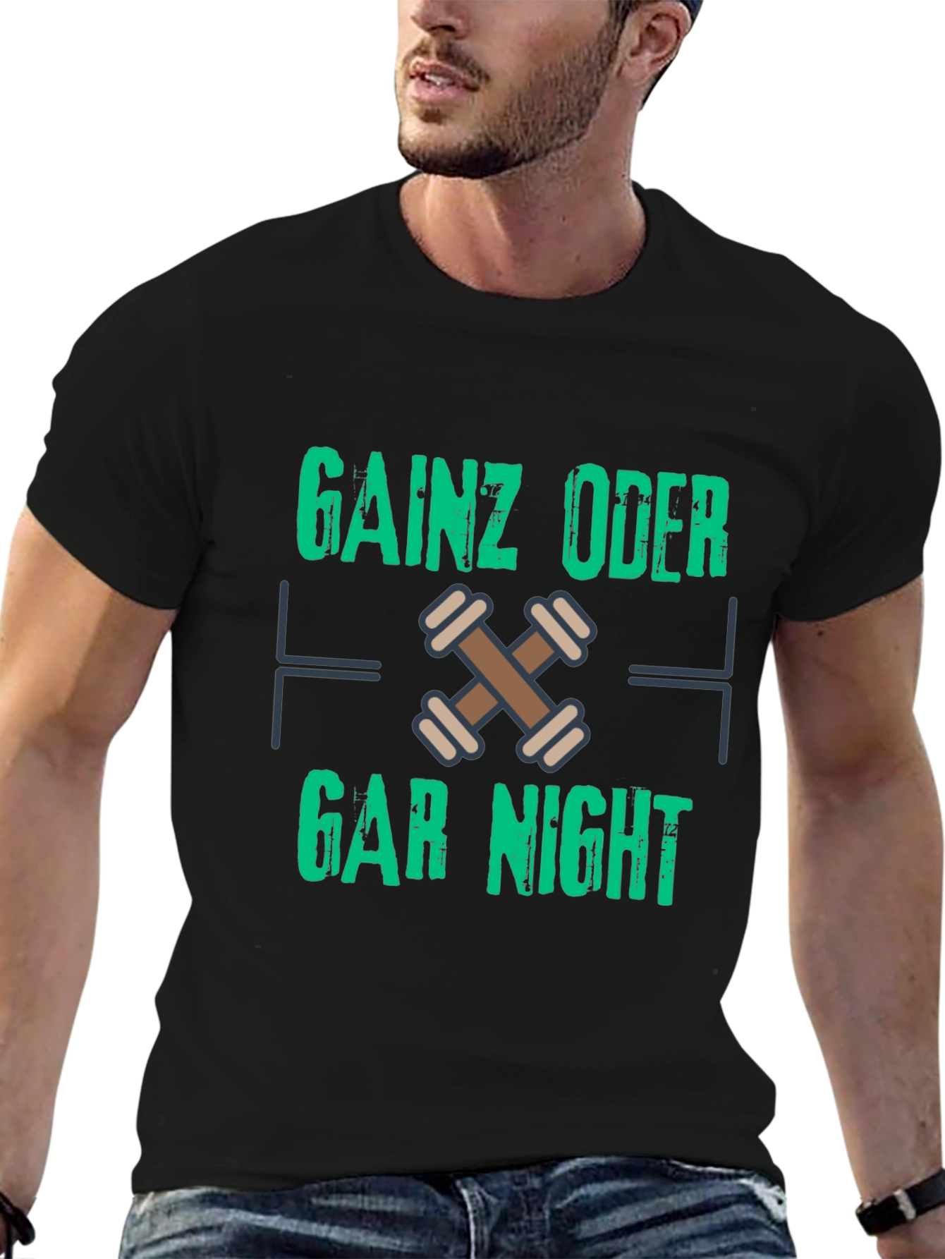 Gainz Oder Gar Nicht Black T-Shirt
