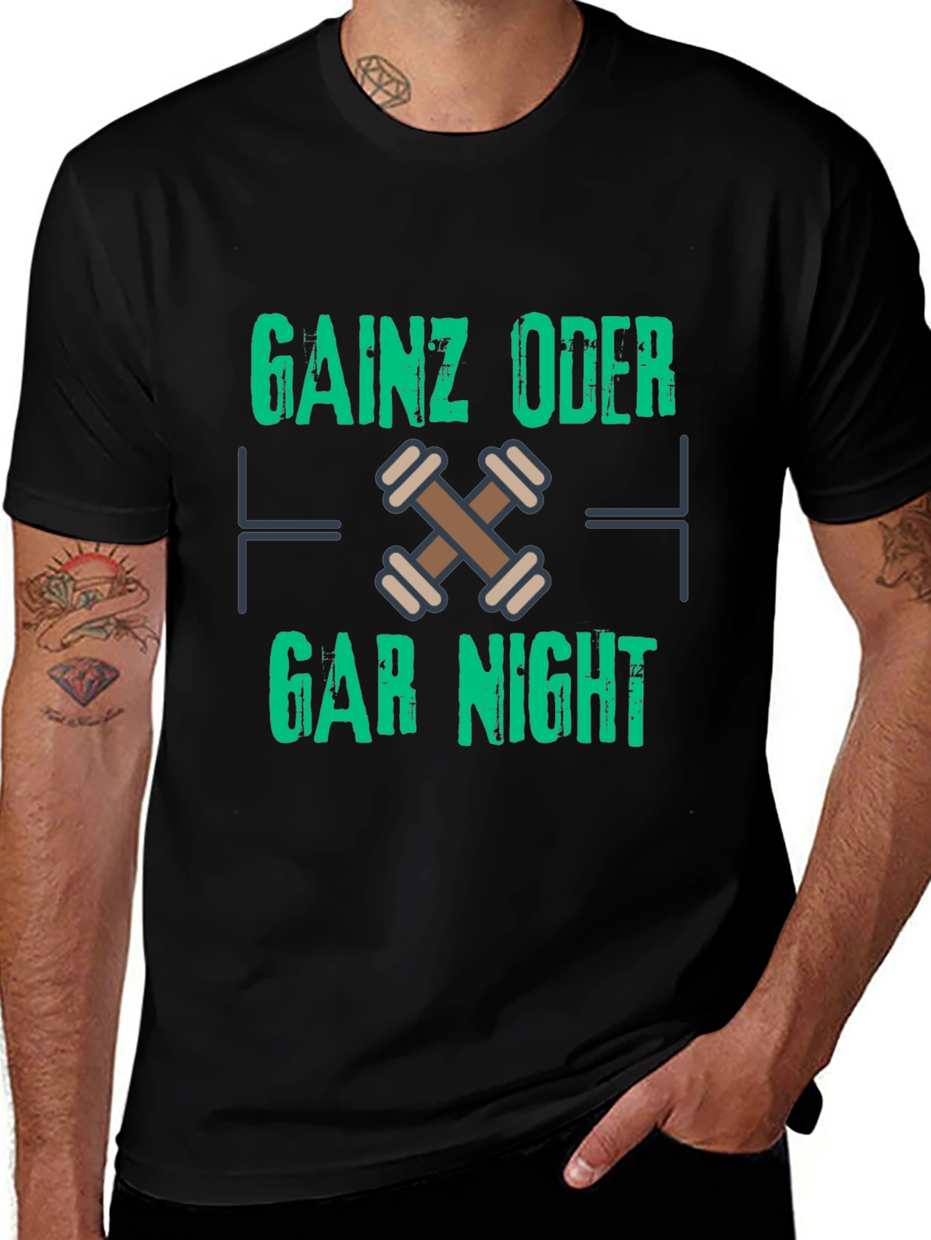 Gainz Oder Gar Nicht Black T-Shirt