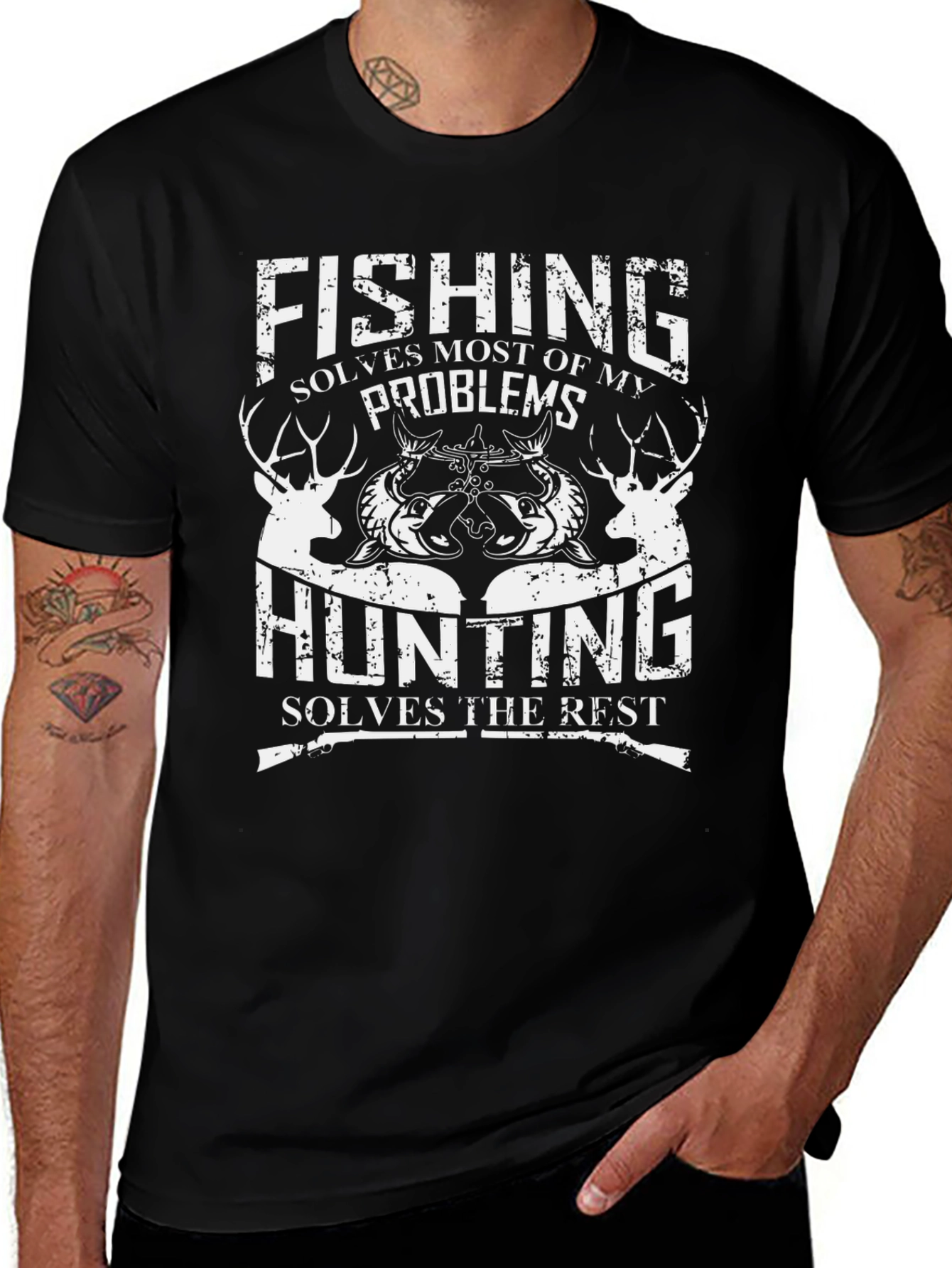 Fishing & Hunting Graphic Tee