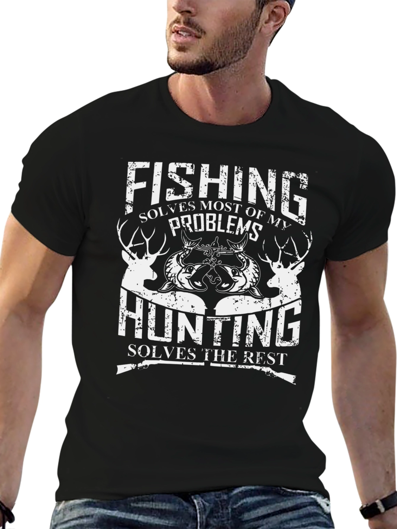 Fishing & Hunting Graphic Tee