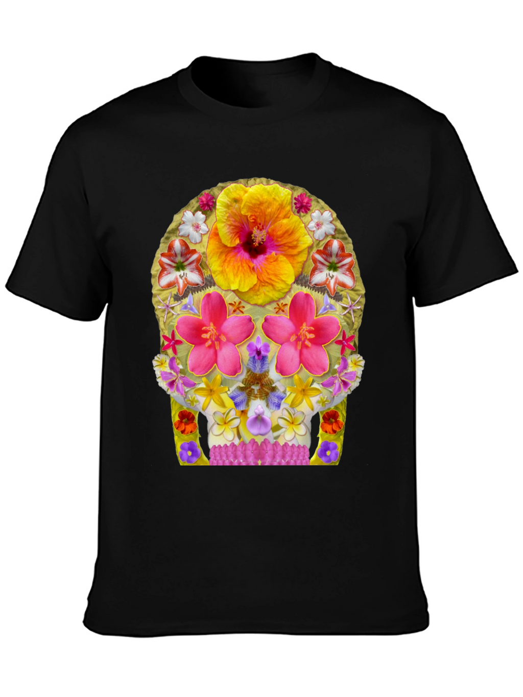 Floral Skull Graphic Tee