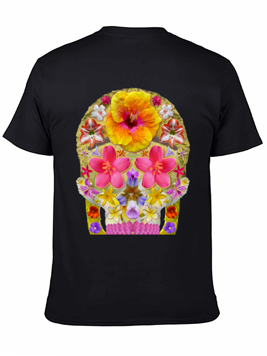 Floral Skull Graphic Tee