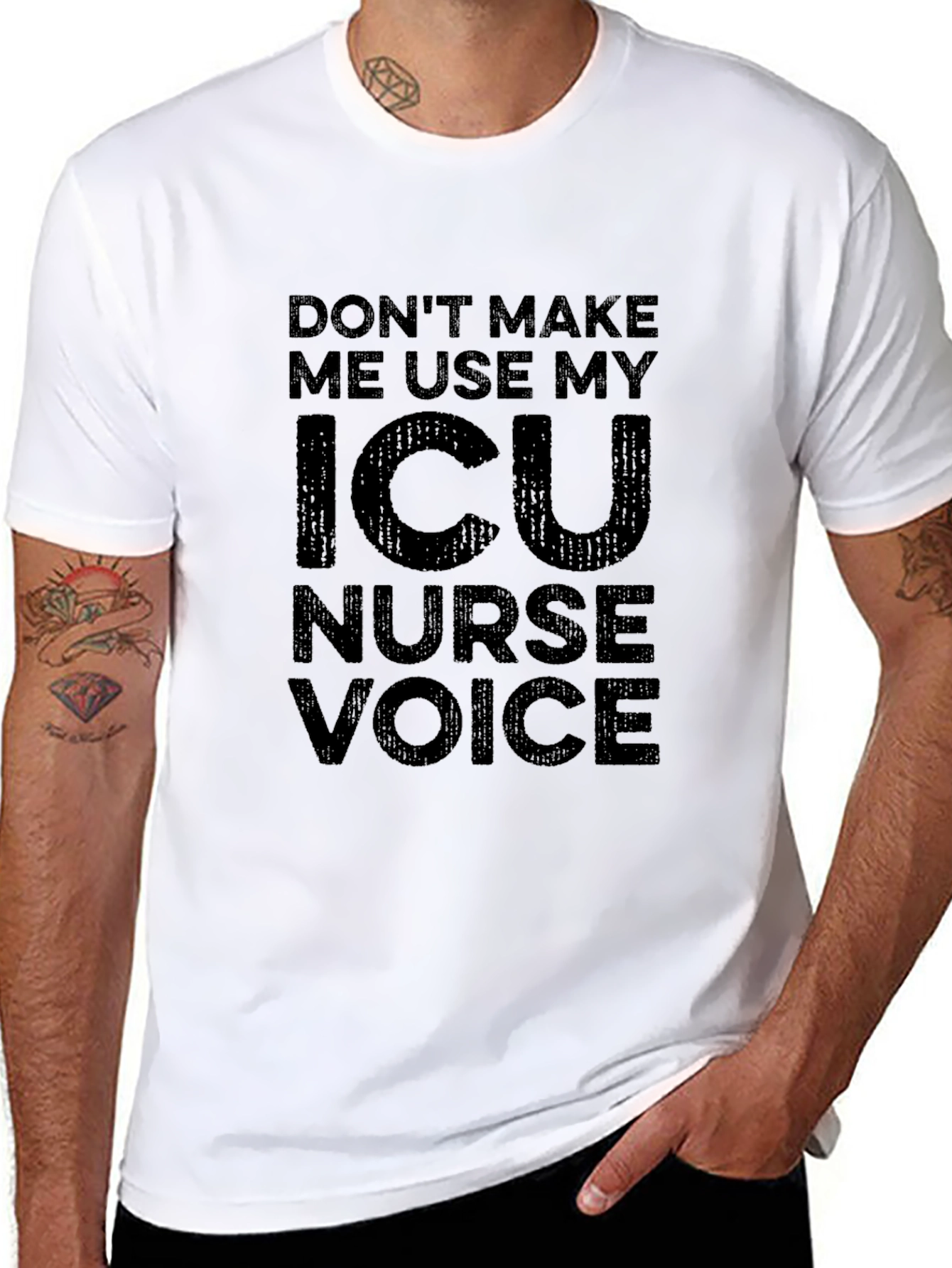 ICU Nurse Voice T-Shirt - Funny Nurse Tee