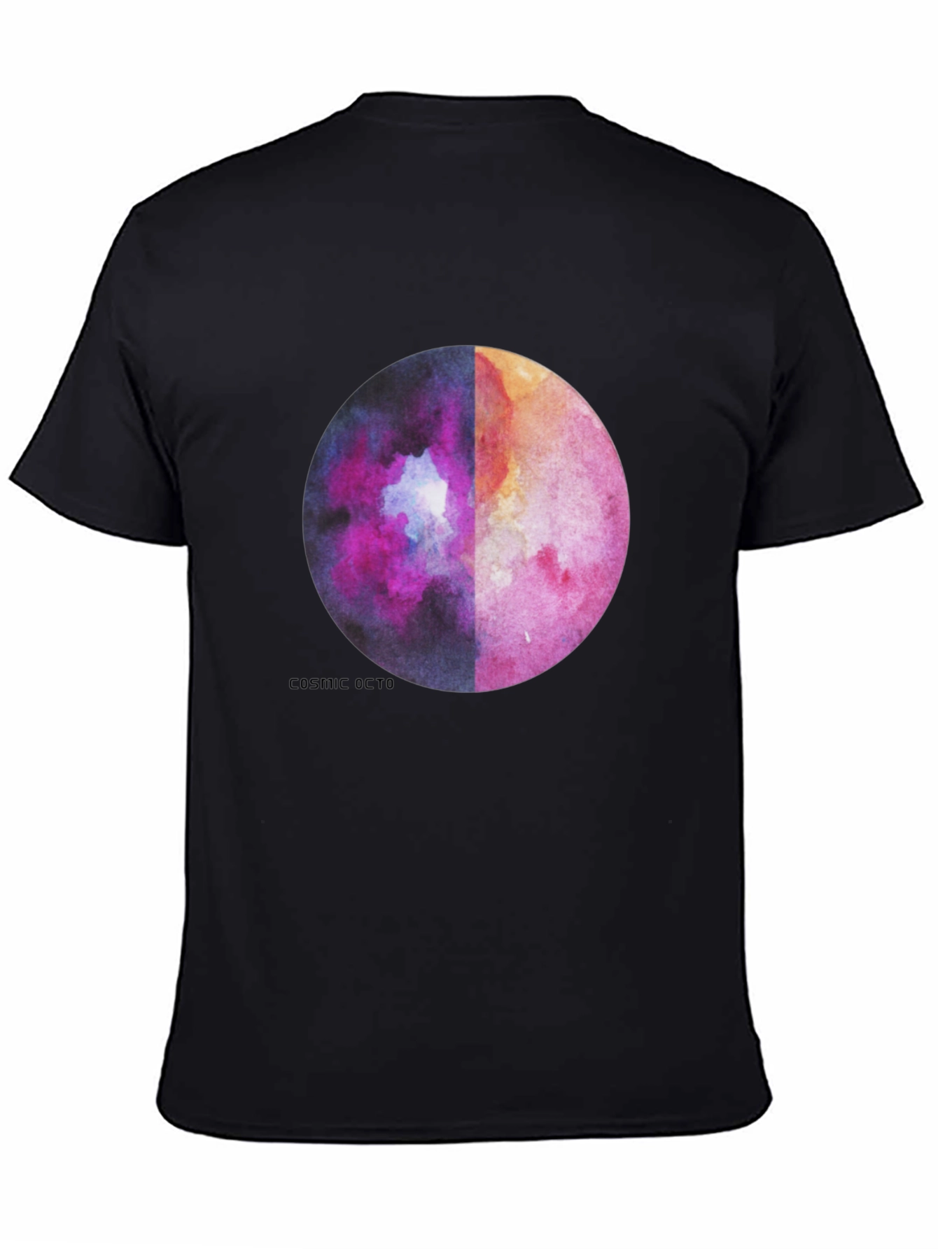 Cosmic Octo Moon Watercolor Graphic Tee