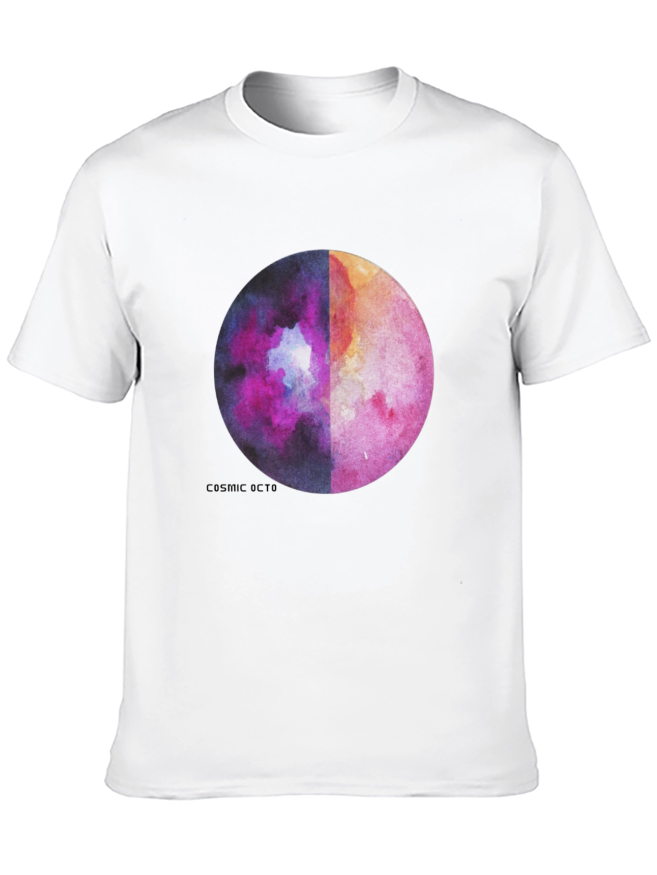 Cosmic Octo Moon Watercolor Graphic Tee