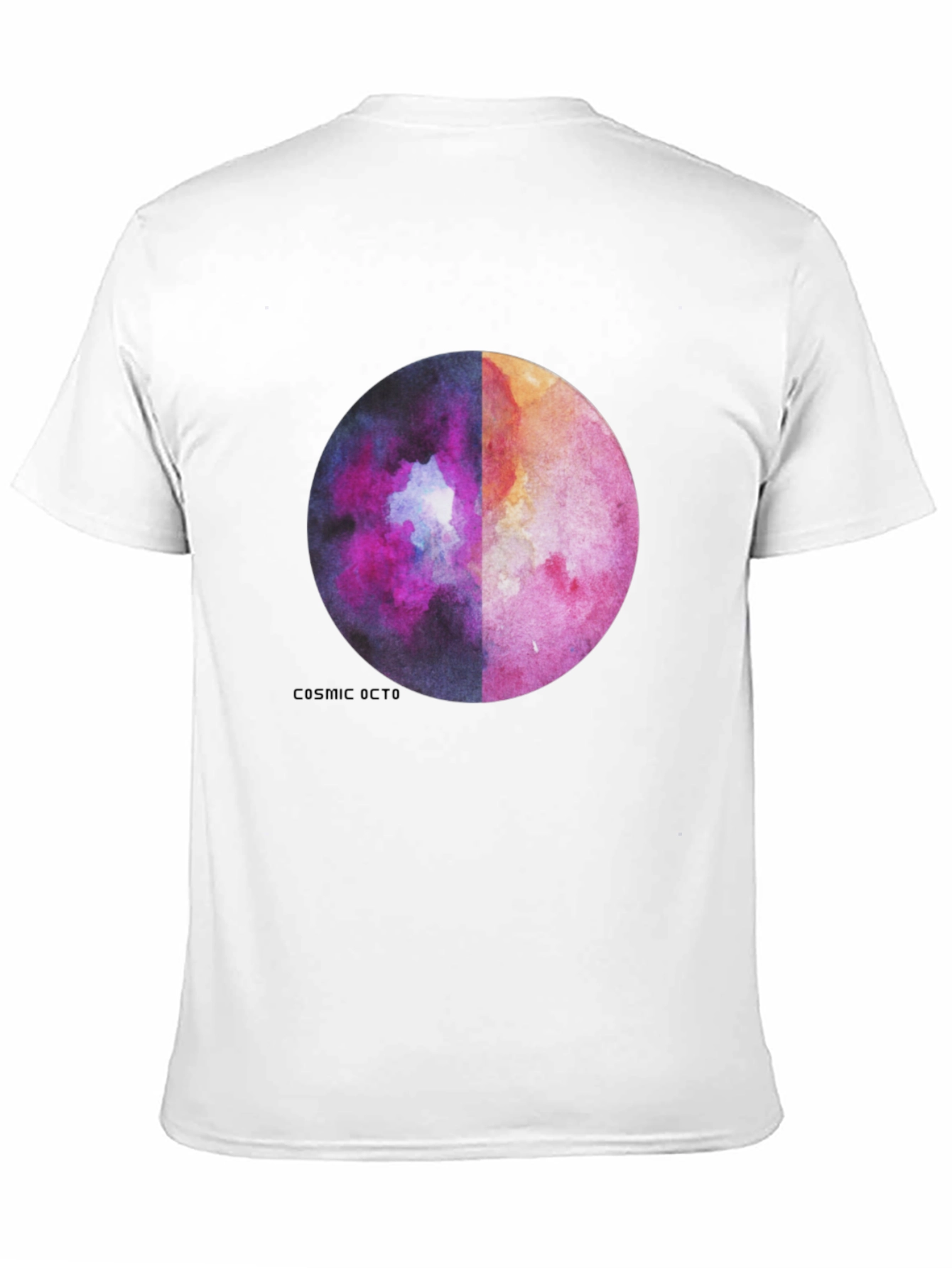 Cosmic Octo Moon Watercolor Graphic Tee