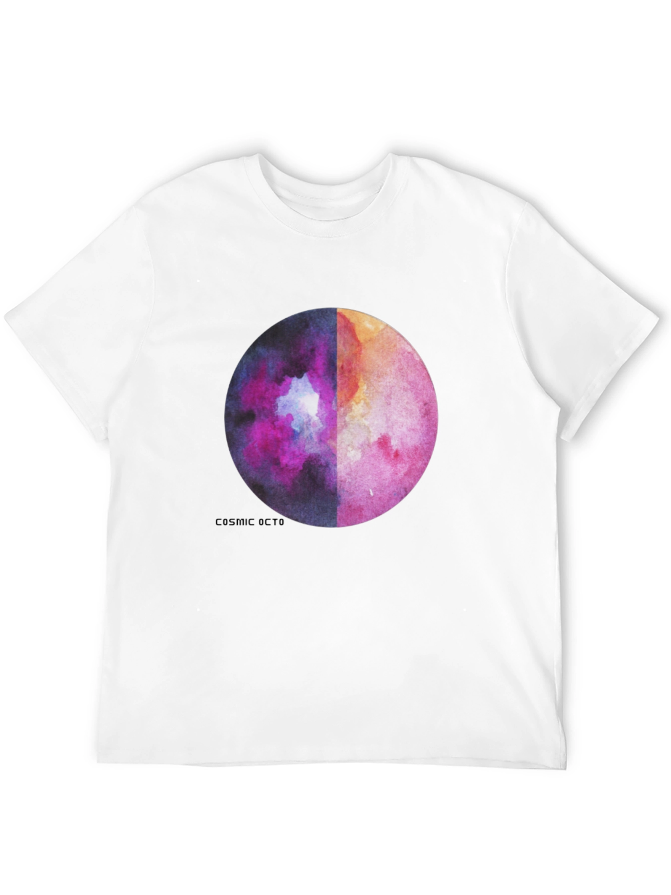 Cosmic Octo Moon Watercolor Graphic Tee