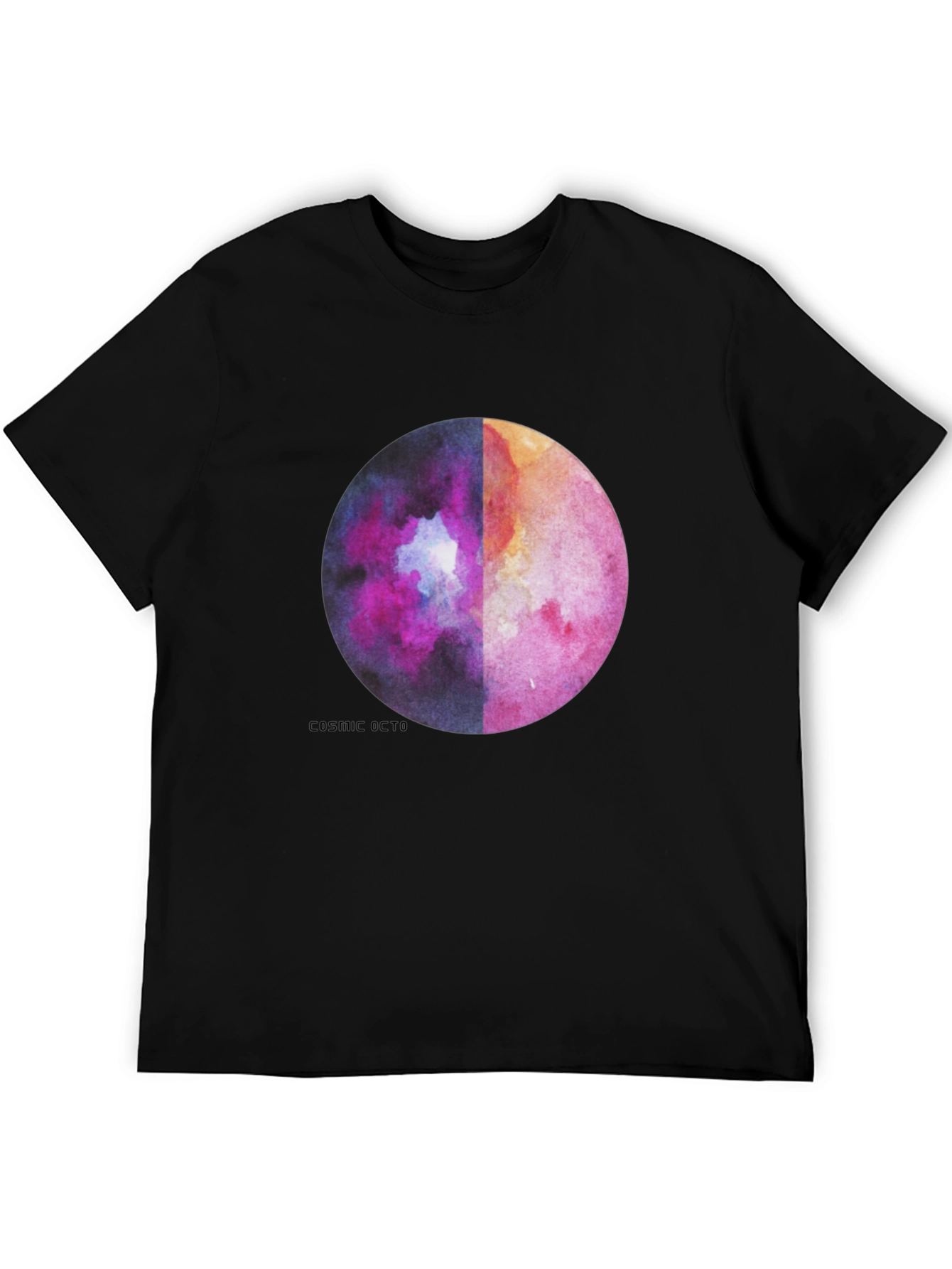 Cosmic Octo Moon Watercolor Graphic Tee