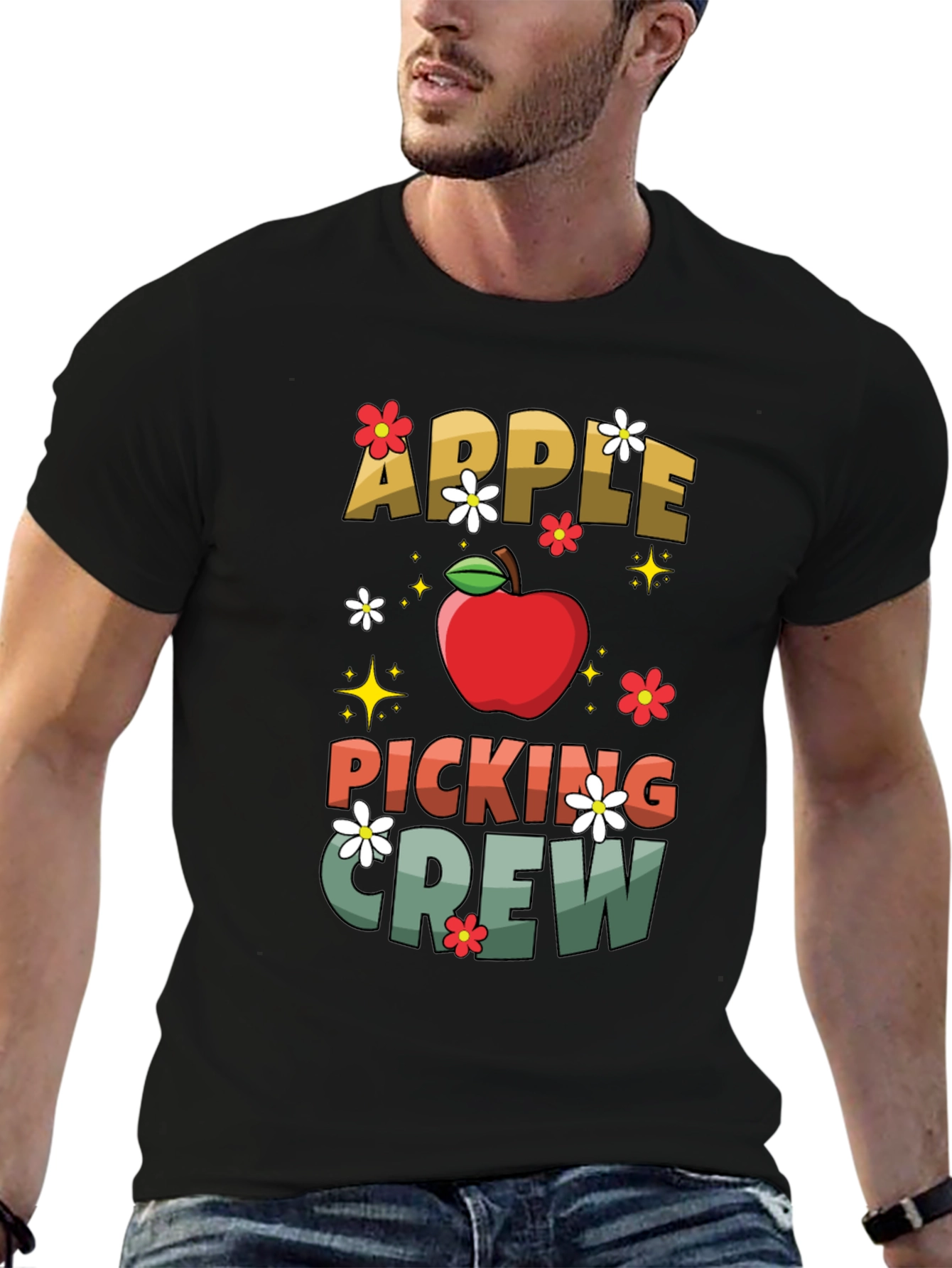 Apple Picking Crew Graphic Tee