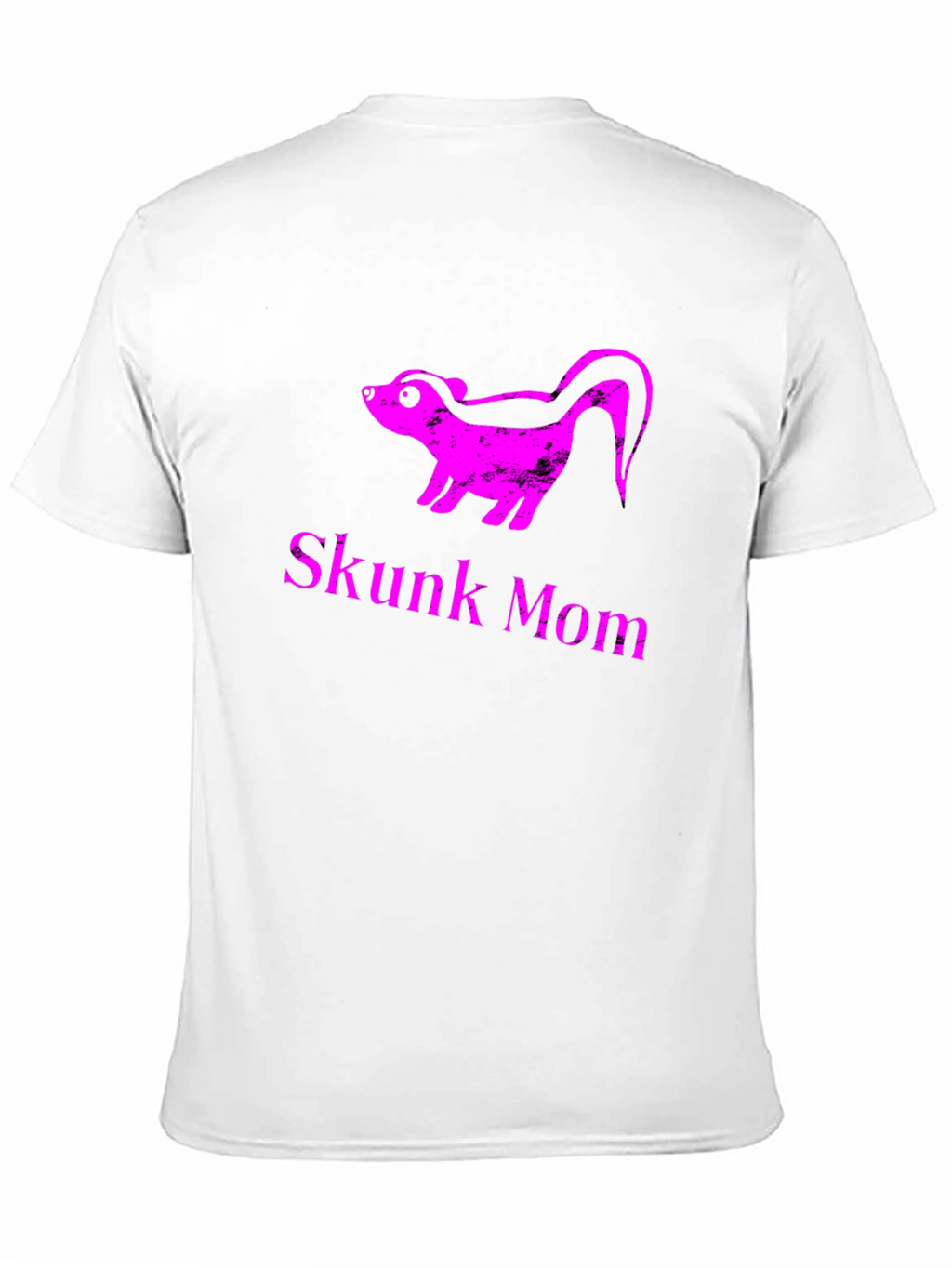 Skunk Mom Graphic T-Shirt - Black