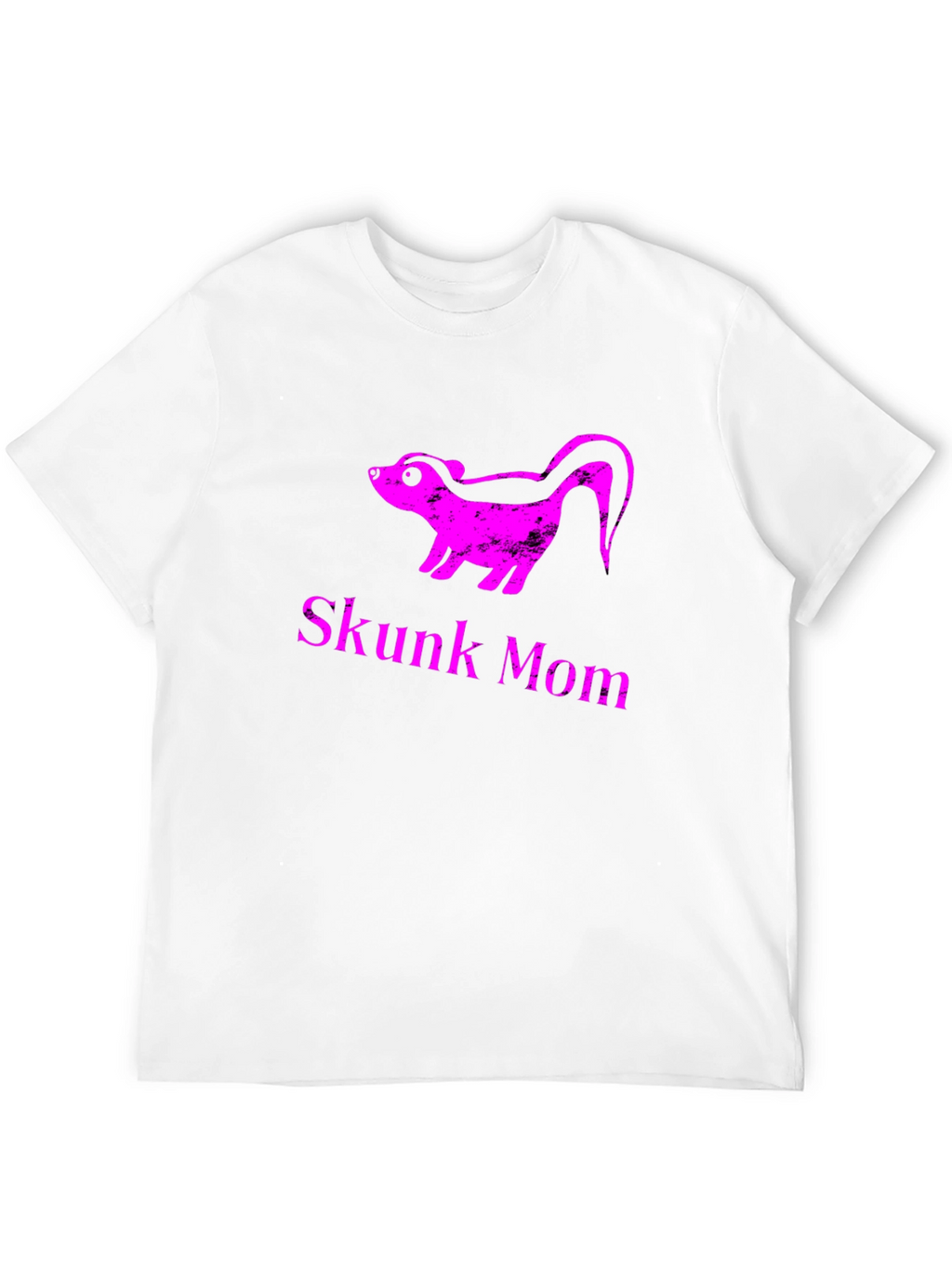 Skunk Mom Graphic T-Shirt - Black