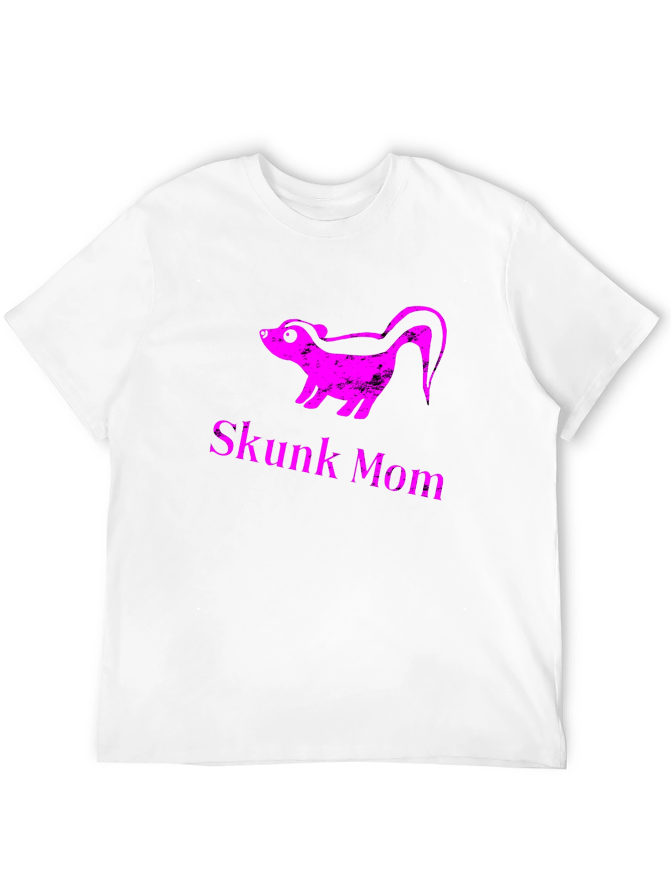 Skunk Mom Graphic T-Shirt - Black