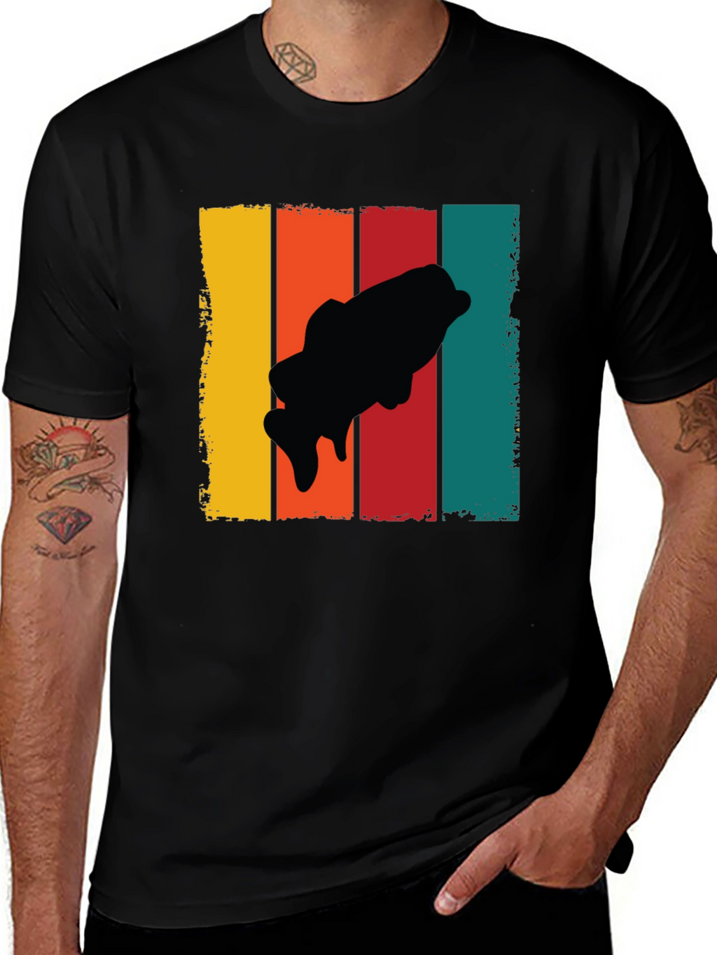 Retro Bass Fishing T-Shirt