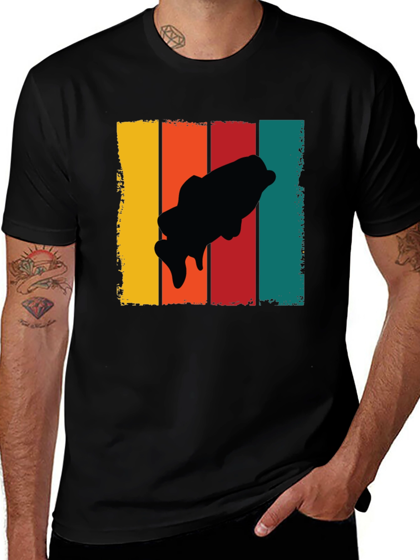 Retro Bass Fishing T-Shirt