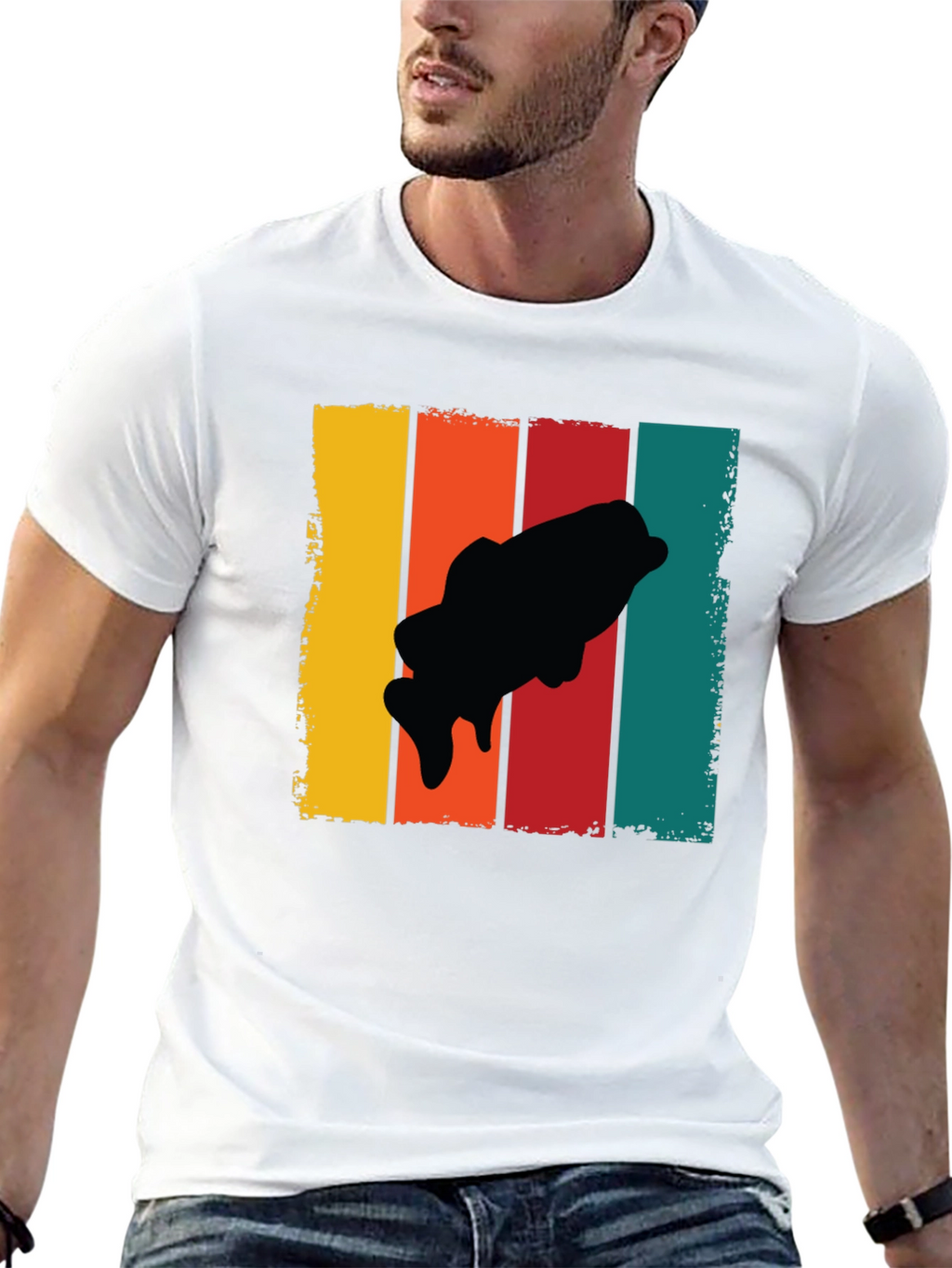 Retro Bass Fishing T-Shirt