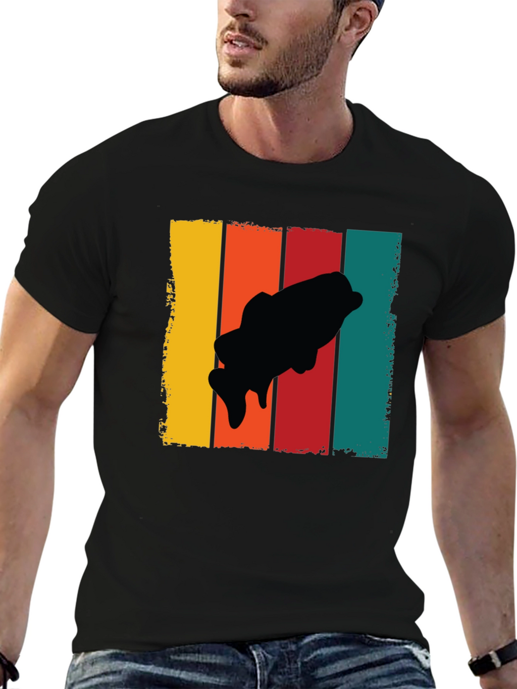 Retro Bass Fishing T-Shirt