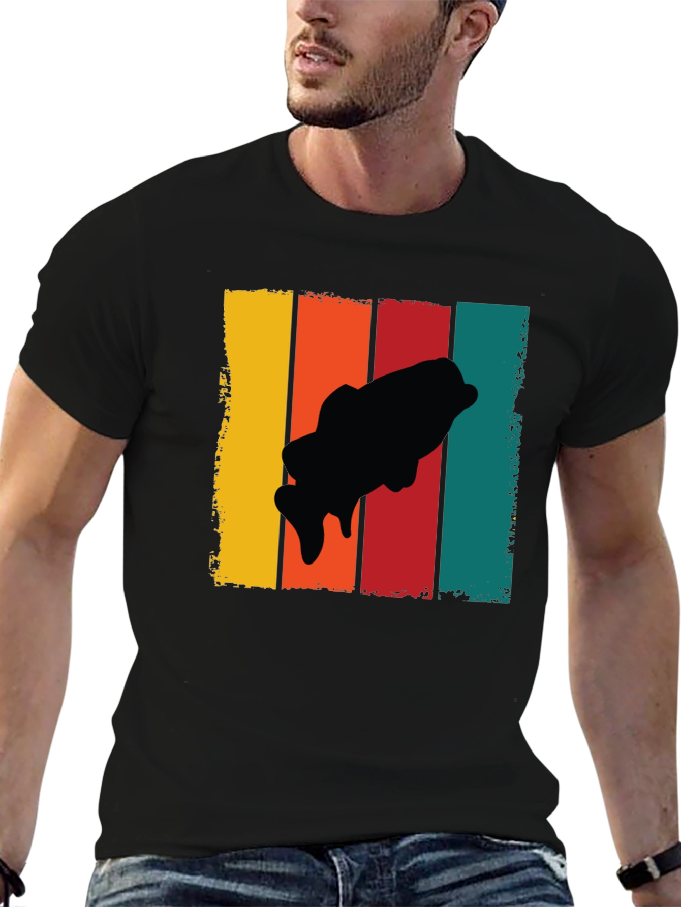 Retro Bass Fishing T-Shirt