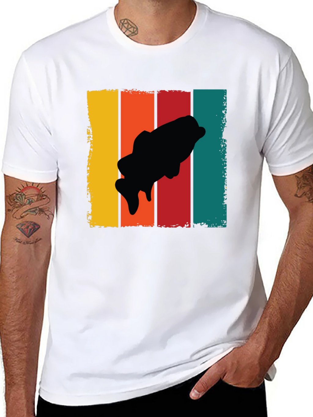 Retro Bass Fishing T-Shirt