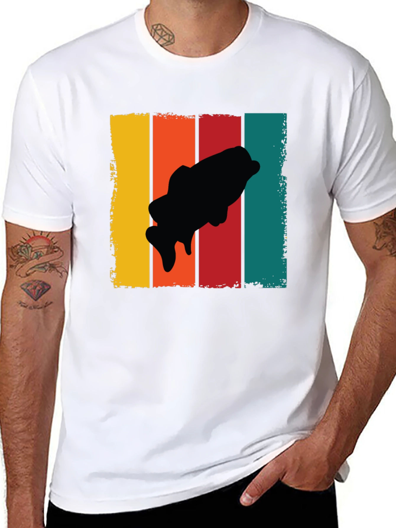 Retro Bass Fishing T-Shirt