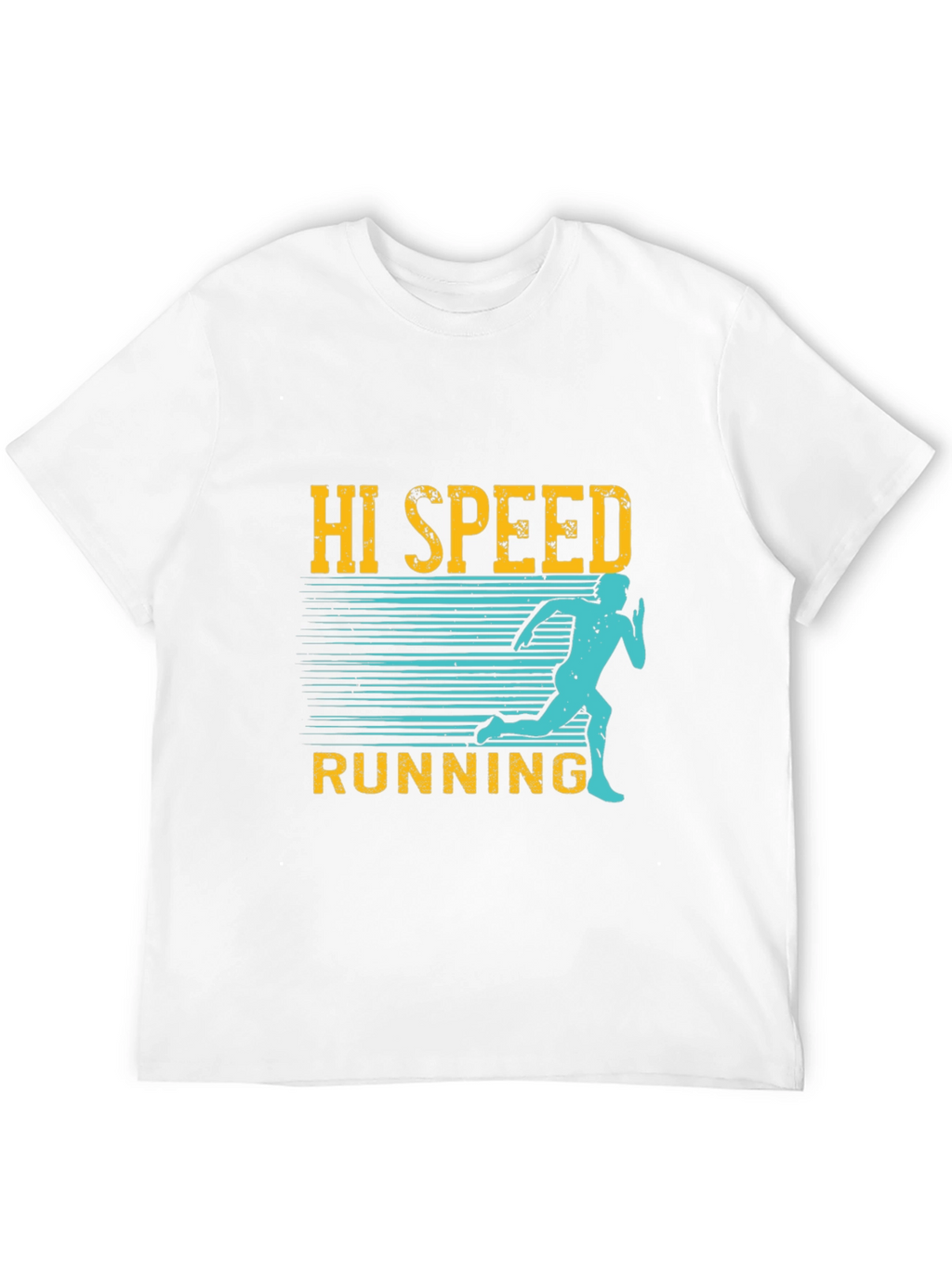 Hi Speed Running Black Graphic T-Shirt