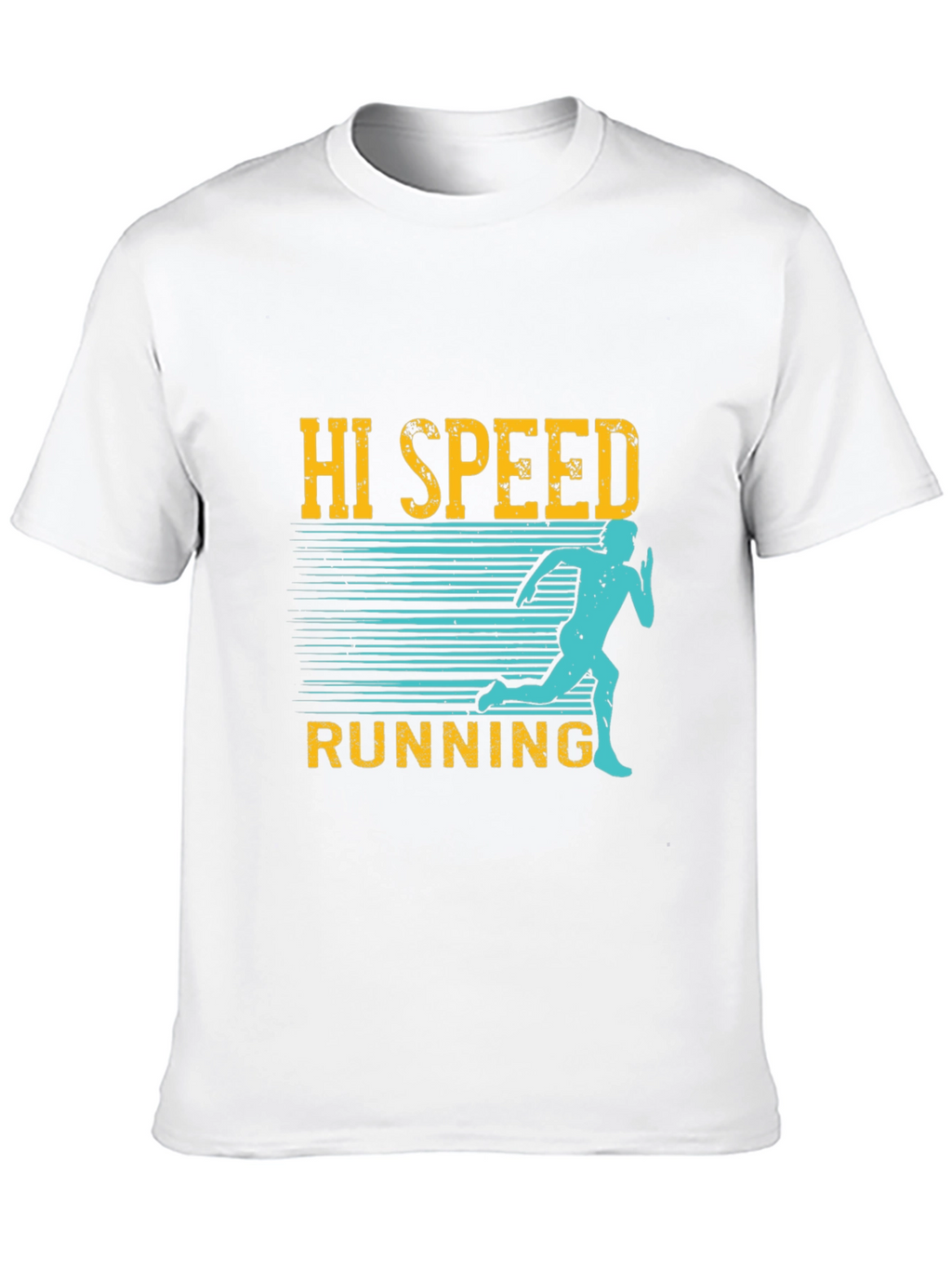 Hi Speed Running Black Graphic T-Shirt