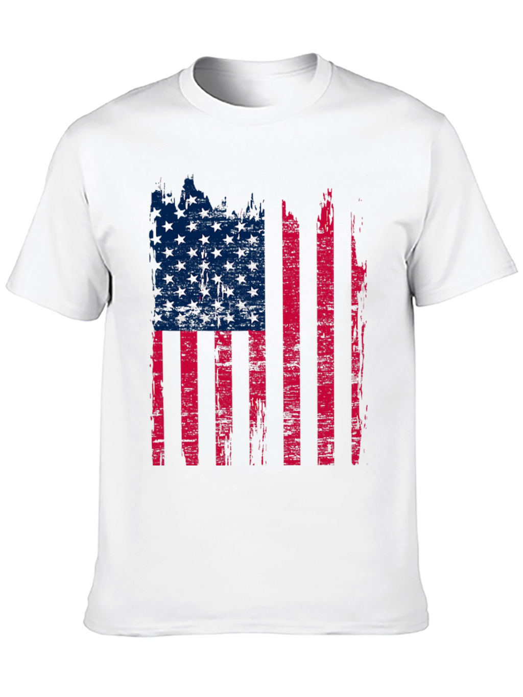 Distressed American Flag Graphic T-Shirt