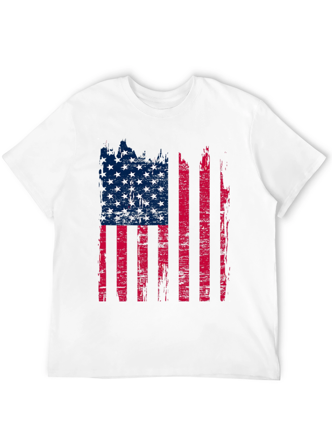 Distressed American Flag Graphic T-Shirt
