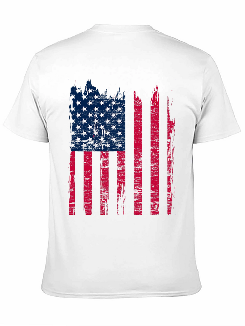 Distressed American Flag Graphic T-Shirt