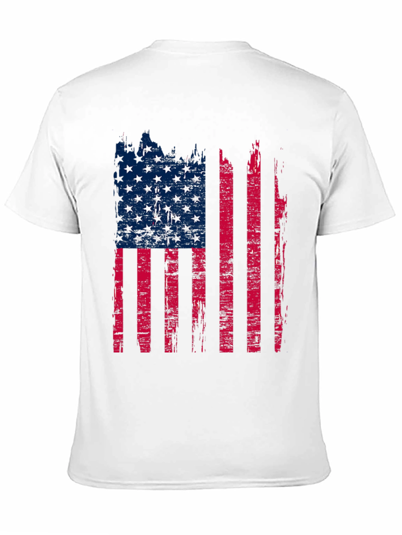 Distressed American Flag Graphic T-Shirt