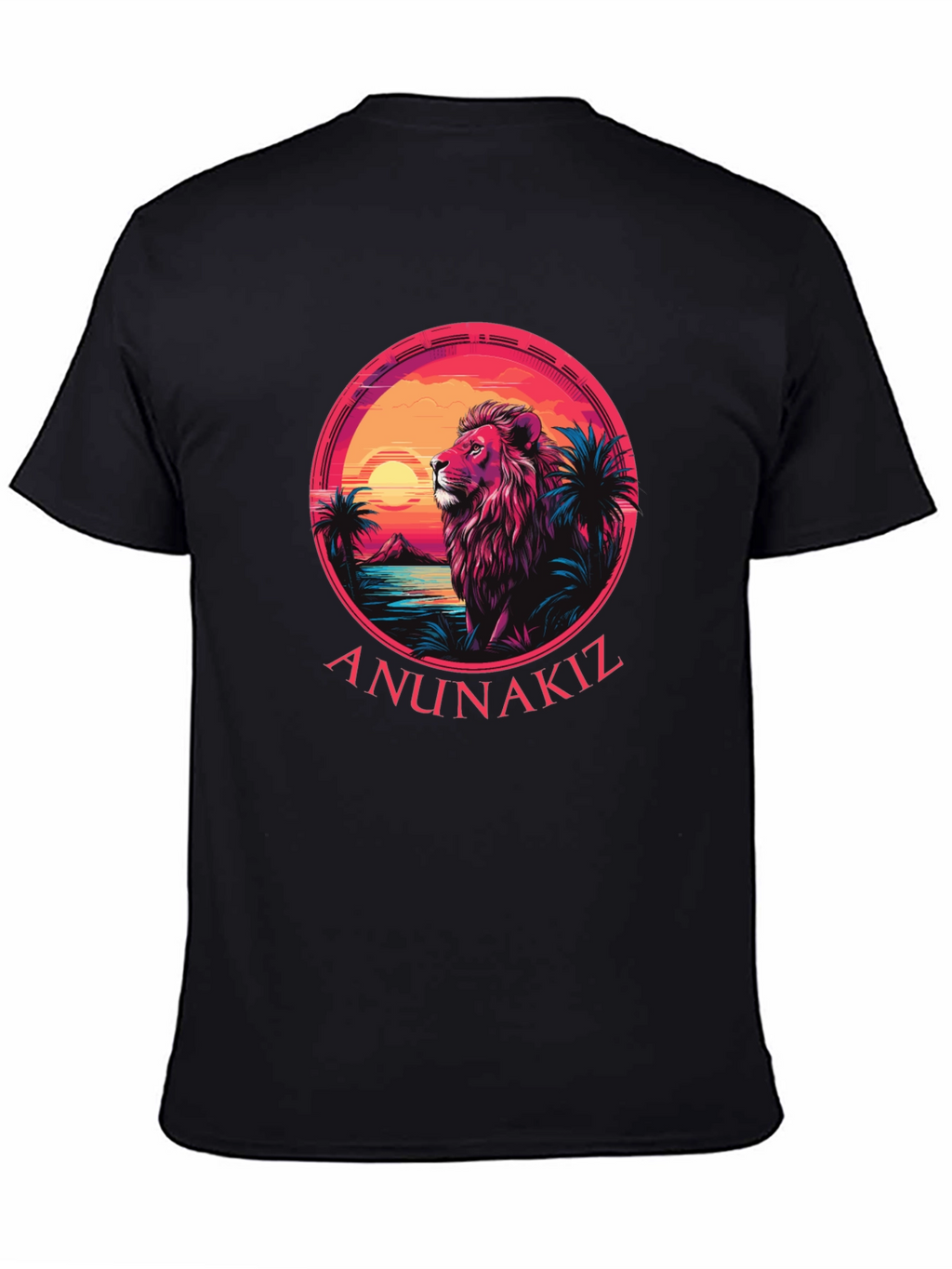 Lion Sunset Graphic Tee - Anunakiz Design