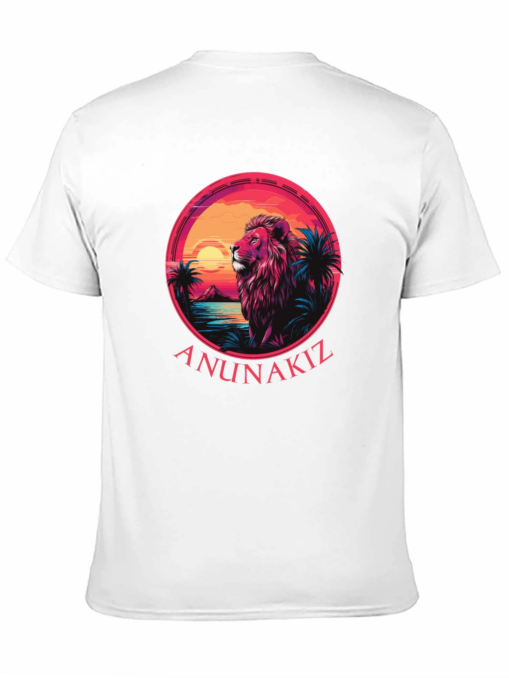 Lion Sunset Graphic Tee - Anunakiz Design