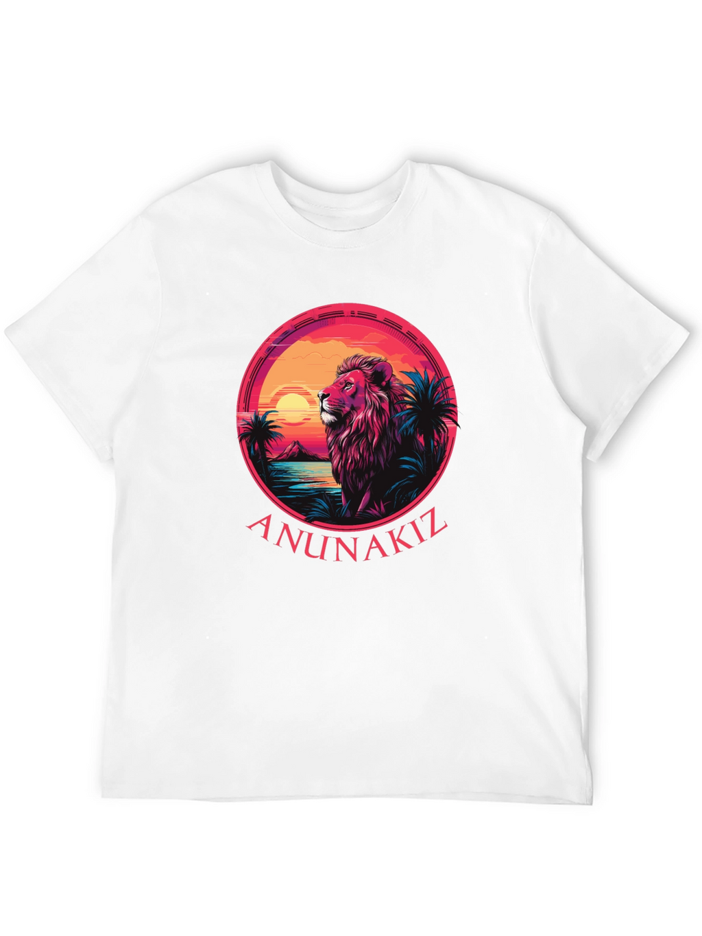 Lion Sunset Graphic Tee - Anunakiz Design