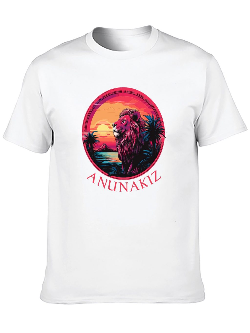Lion Sunset Graphic Tee - Anunakiz Design