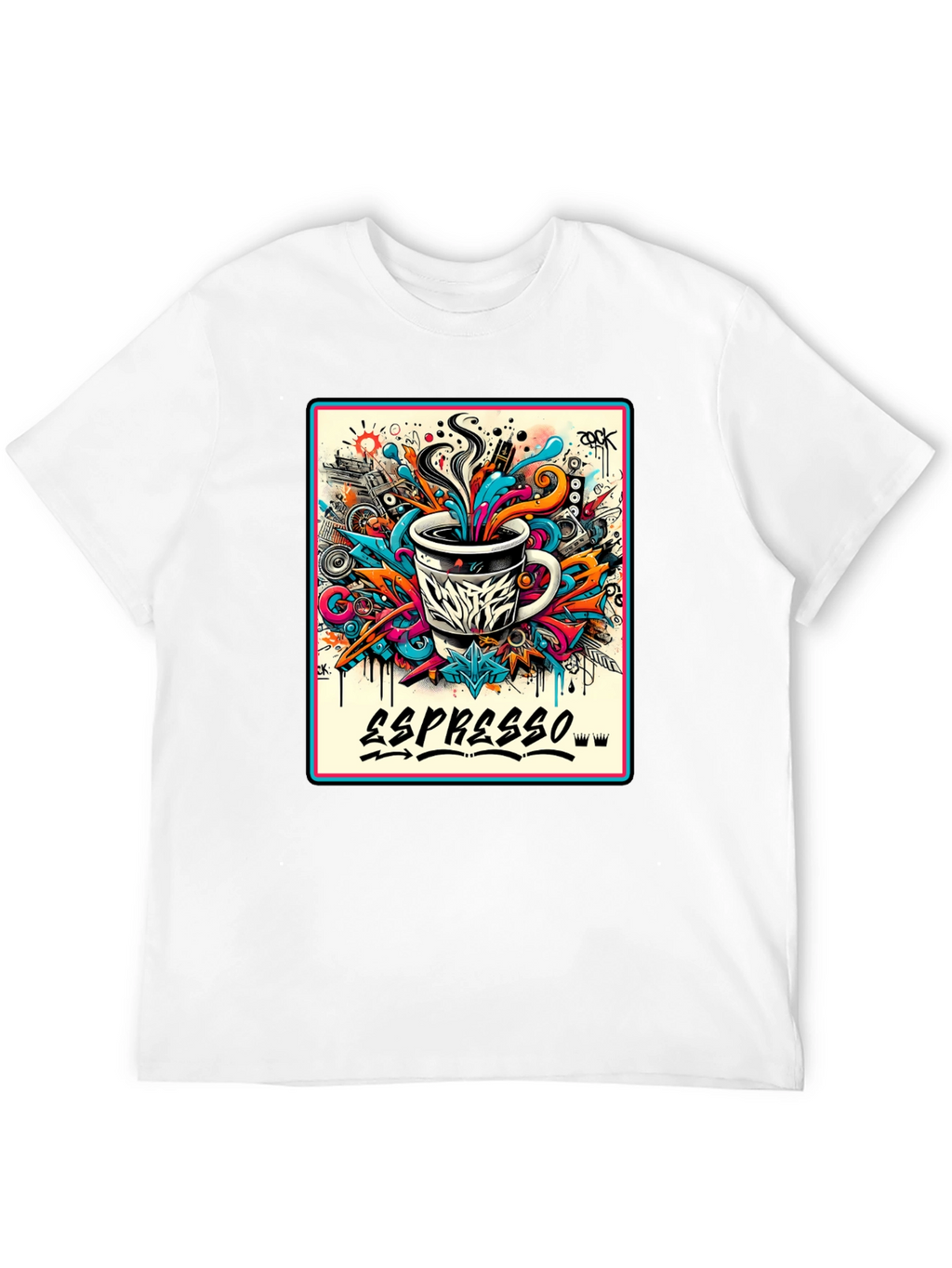 Espresso Art Graphic T-Shirt - Cool Design