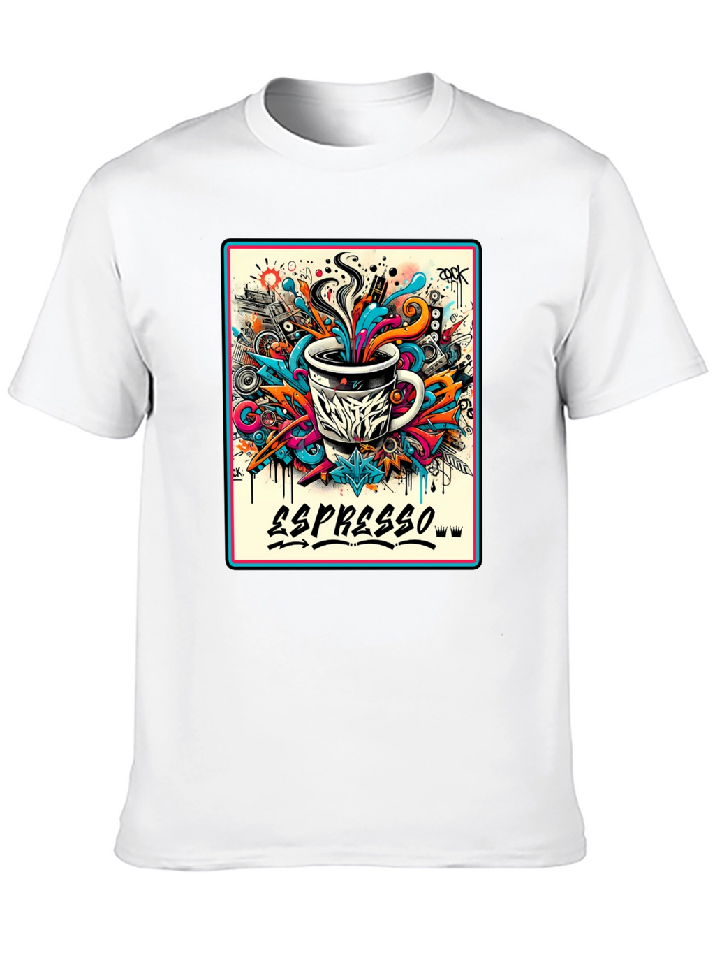 Espresso Art Graphic T-Shirt - Cool Design