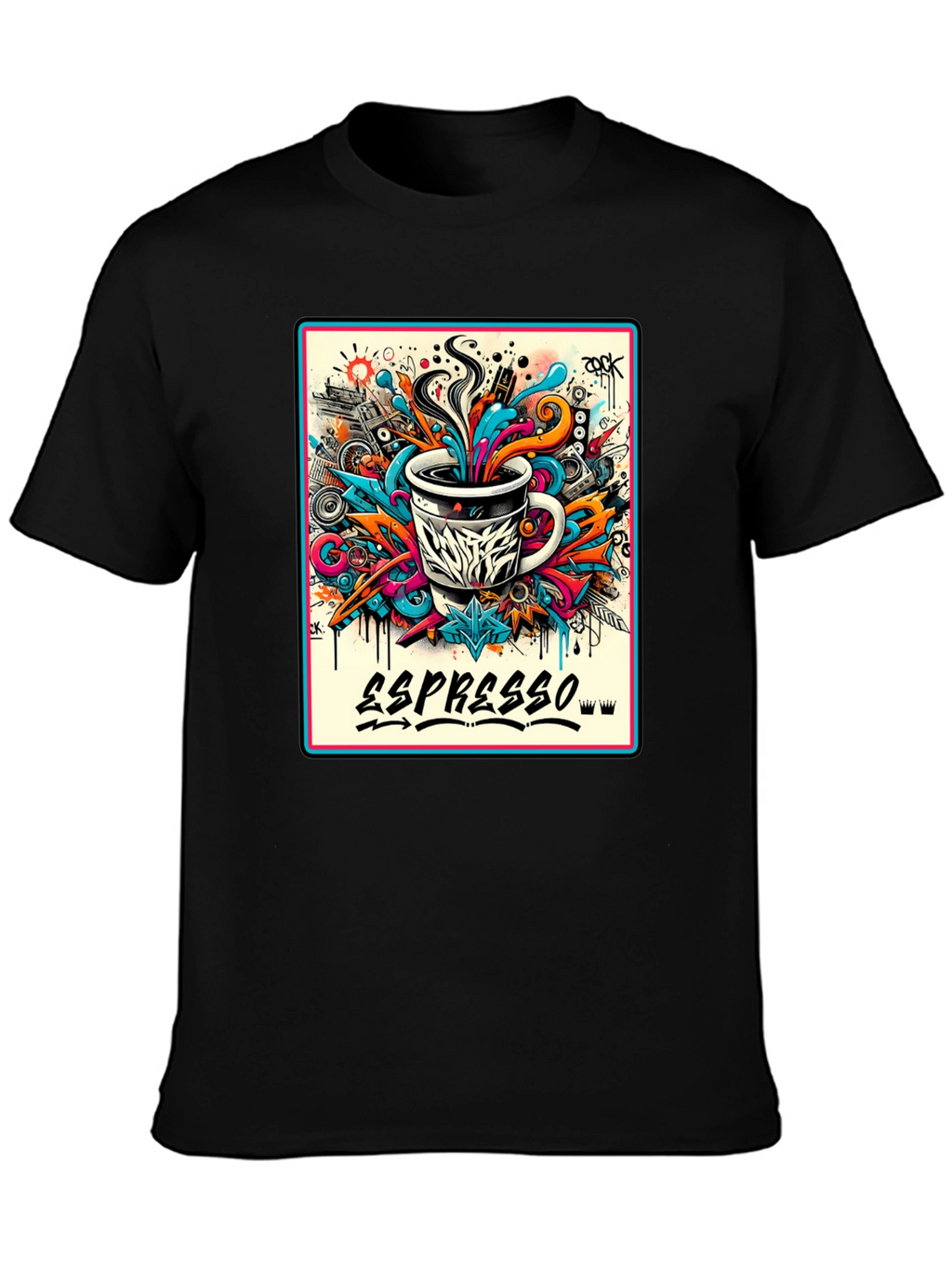 Espresso Art Graphic T-Shirt - Cool Design