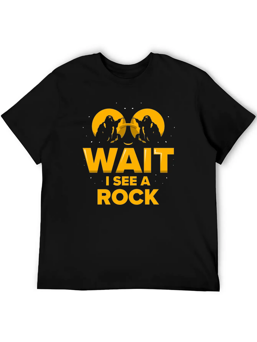 Wait I See A Rock Stone Geology Geologist Job Breathable Soft Cotton T-Shirt – Timeless Casual Look