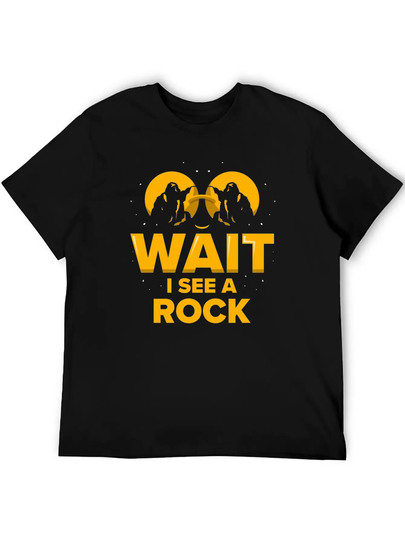 Wait I See A Rock Stone Geology Geologist Job Breathable Soft Cotton T-Shirt – Timeless Casual Look