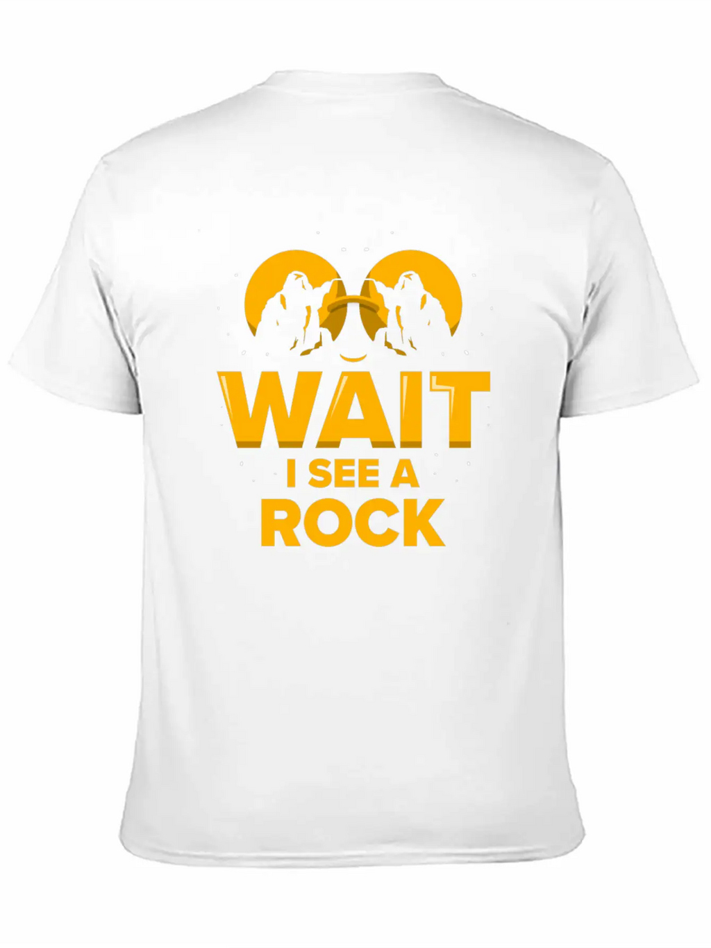 Wait I See A Rock Stone Geology Geologist Job Breathable Soft Cotton T-Shirt – Timeless Casual Look