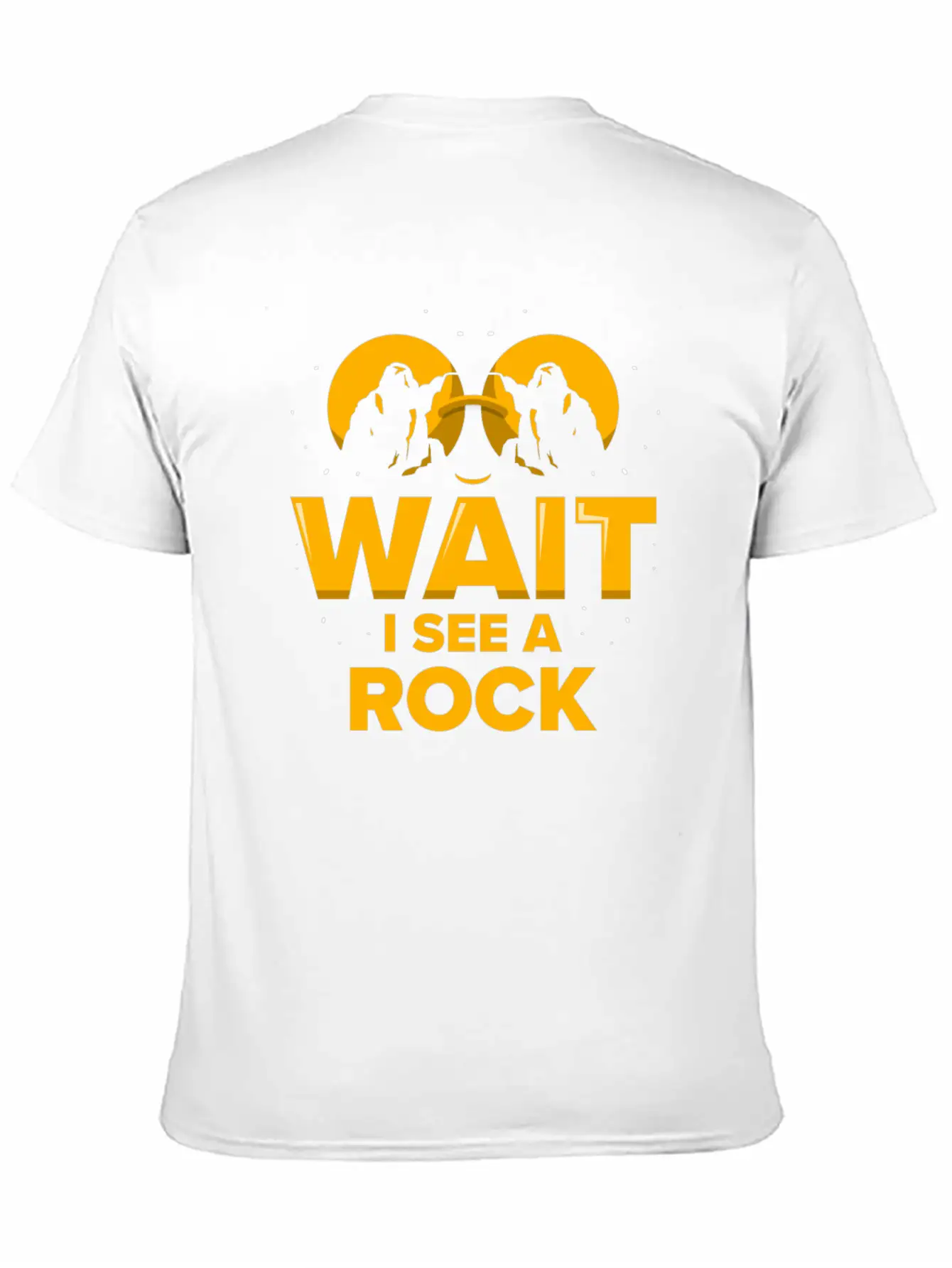Wait I See A Rock Stone Geology Geologist Job Breathable Soft Cotton T-Shirt – Timeless Casual Look