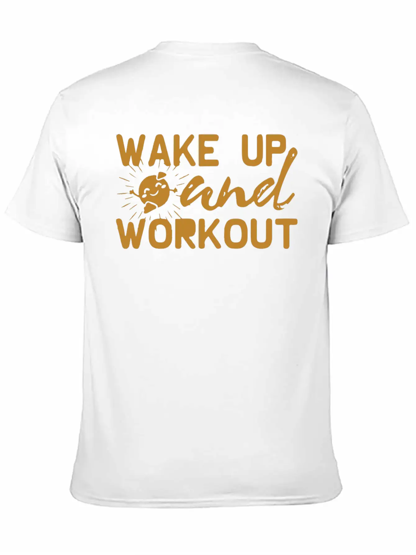 Wake Up And Workout Essential Cotton Tee For Daily Outfits – Unisex Style