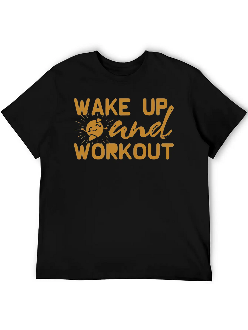 Wake Up And Workout Essential Cotton Tee For Daily Outfits – Unisex Style