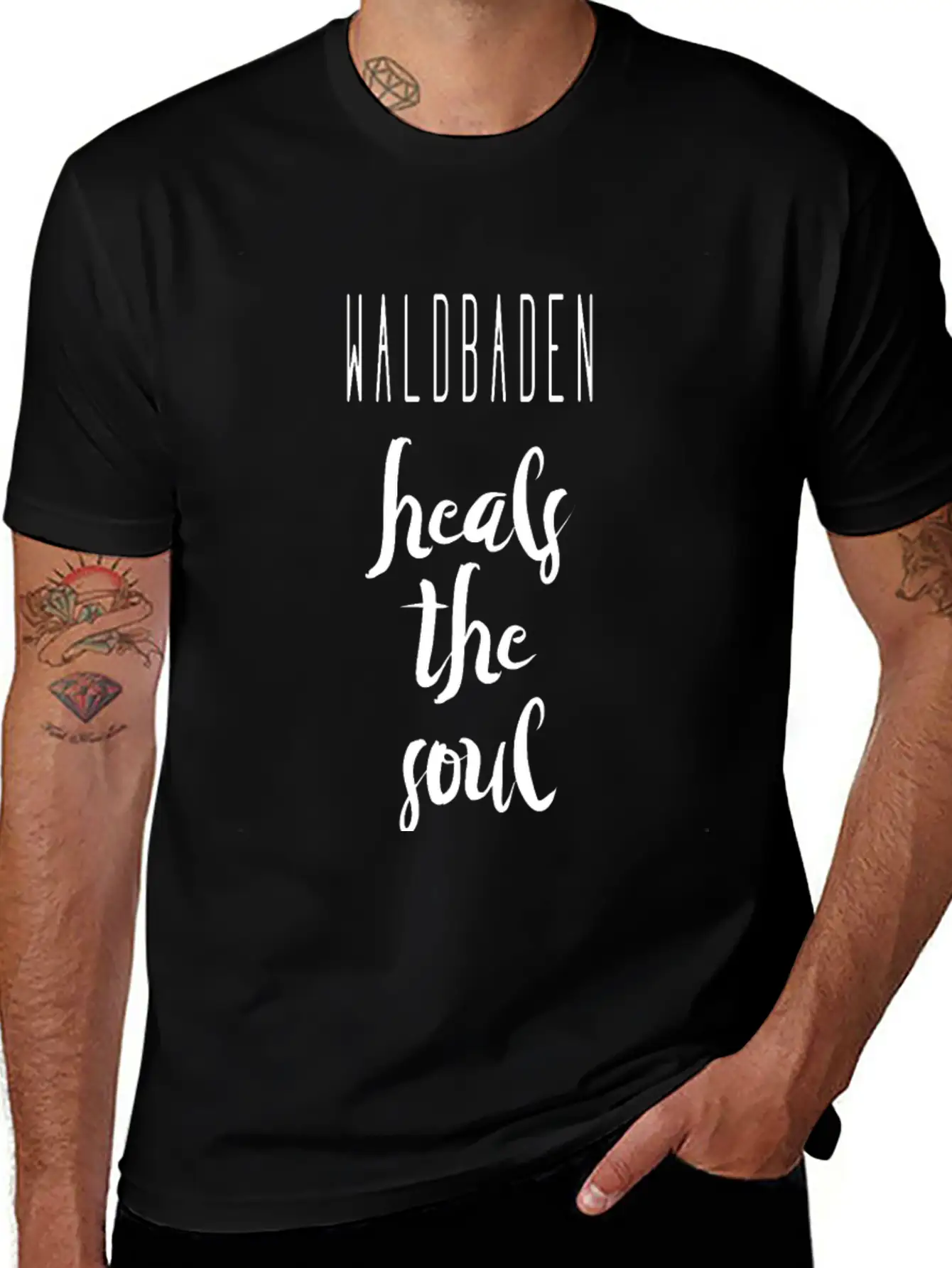 Waldbaden Heals The Soul Stylish Everyday T-Shirt – Unisex Basic Cotton Tee