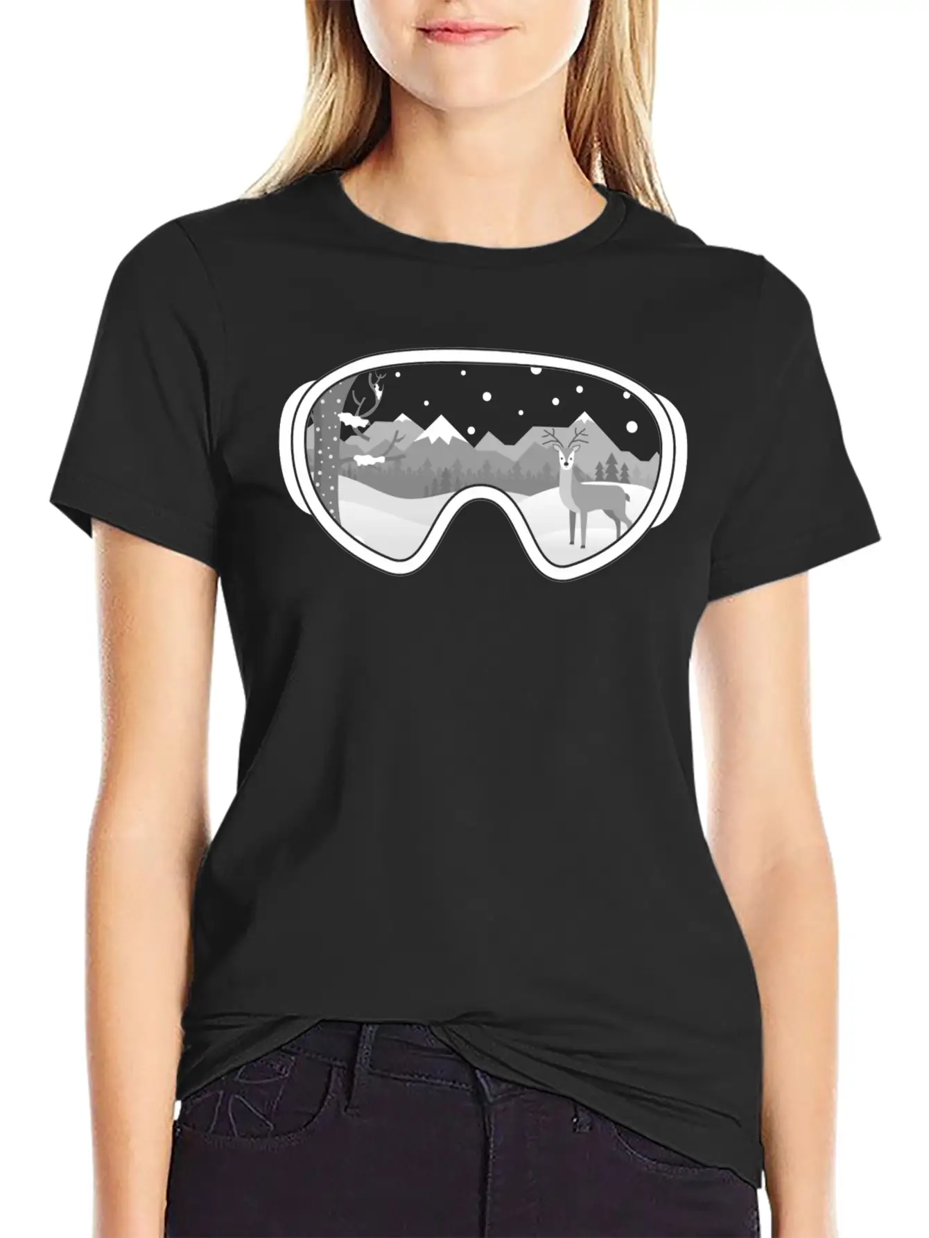 Walk At Snow Classic Cotton Tee – Unisex Comfort For Any Season