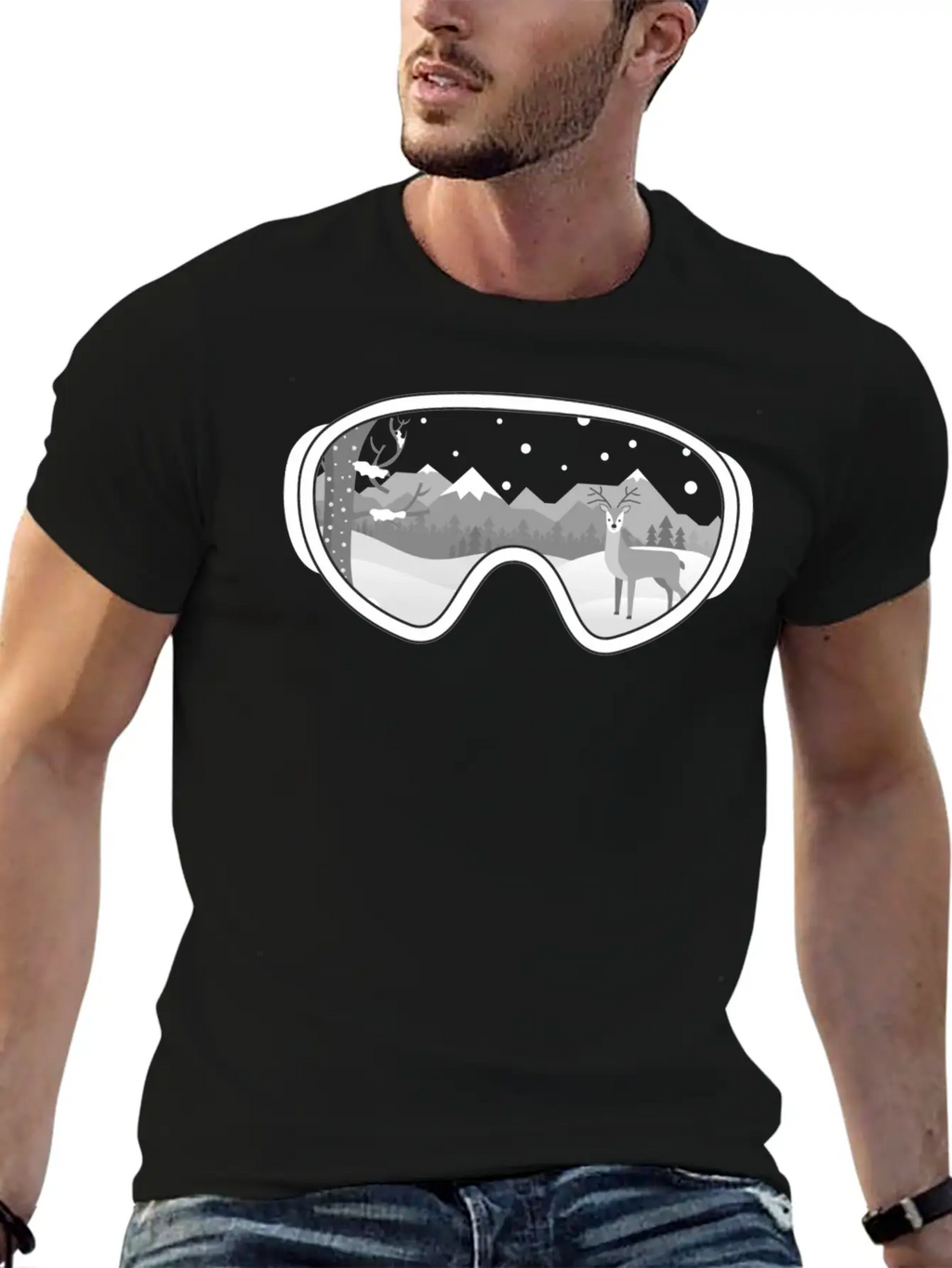 Walk At Snow Classic Cotton Tee – Unisex Comfort For Any Season