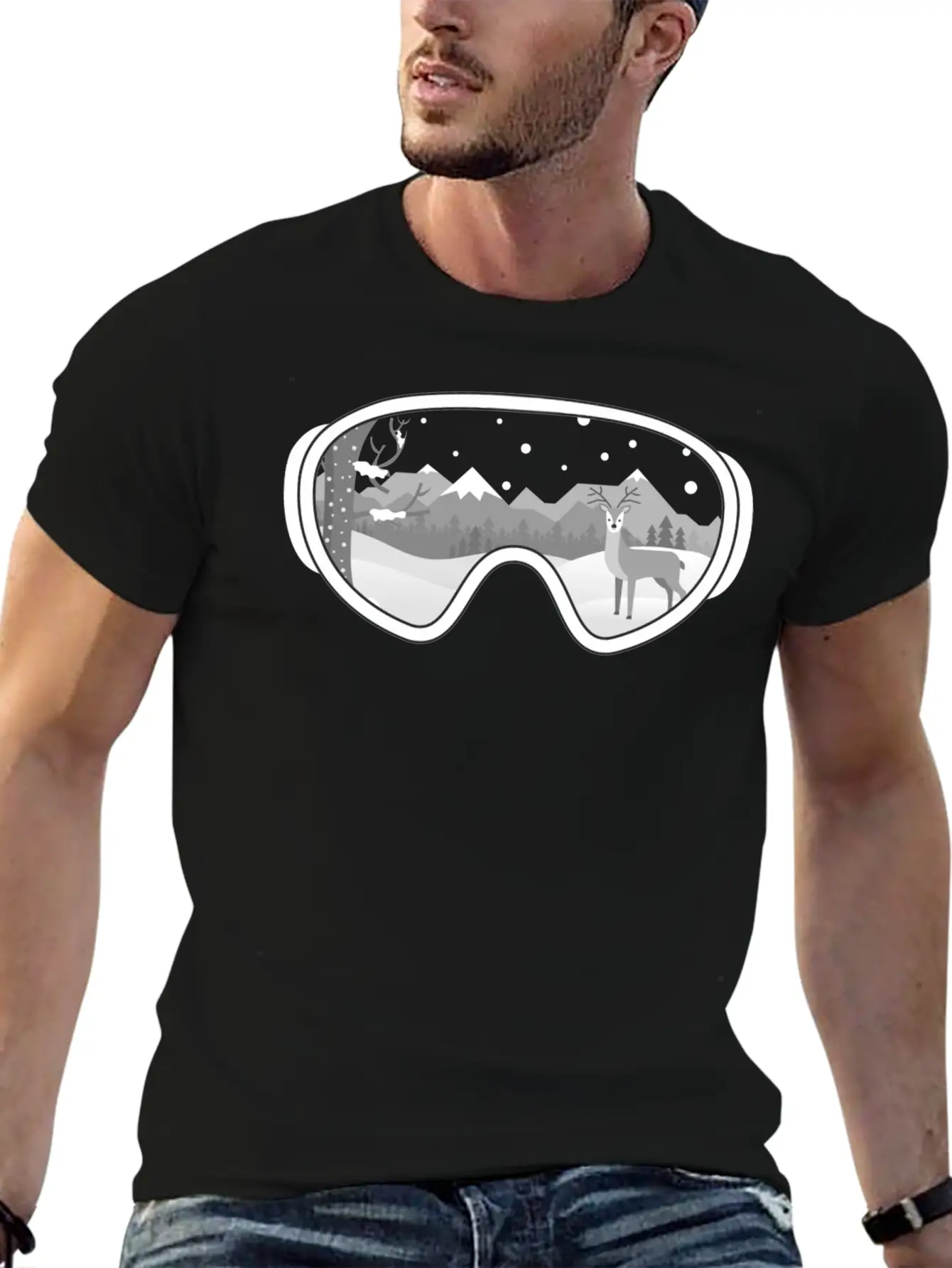 Walk At Snow Classic Cotton Tee – Unisex Comfort For Any Season