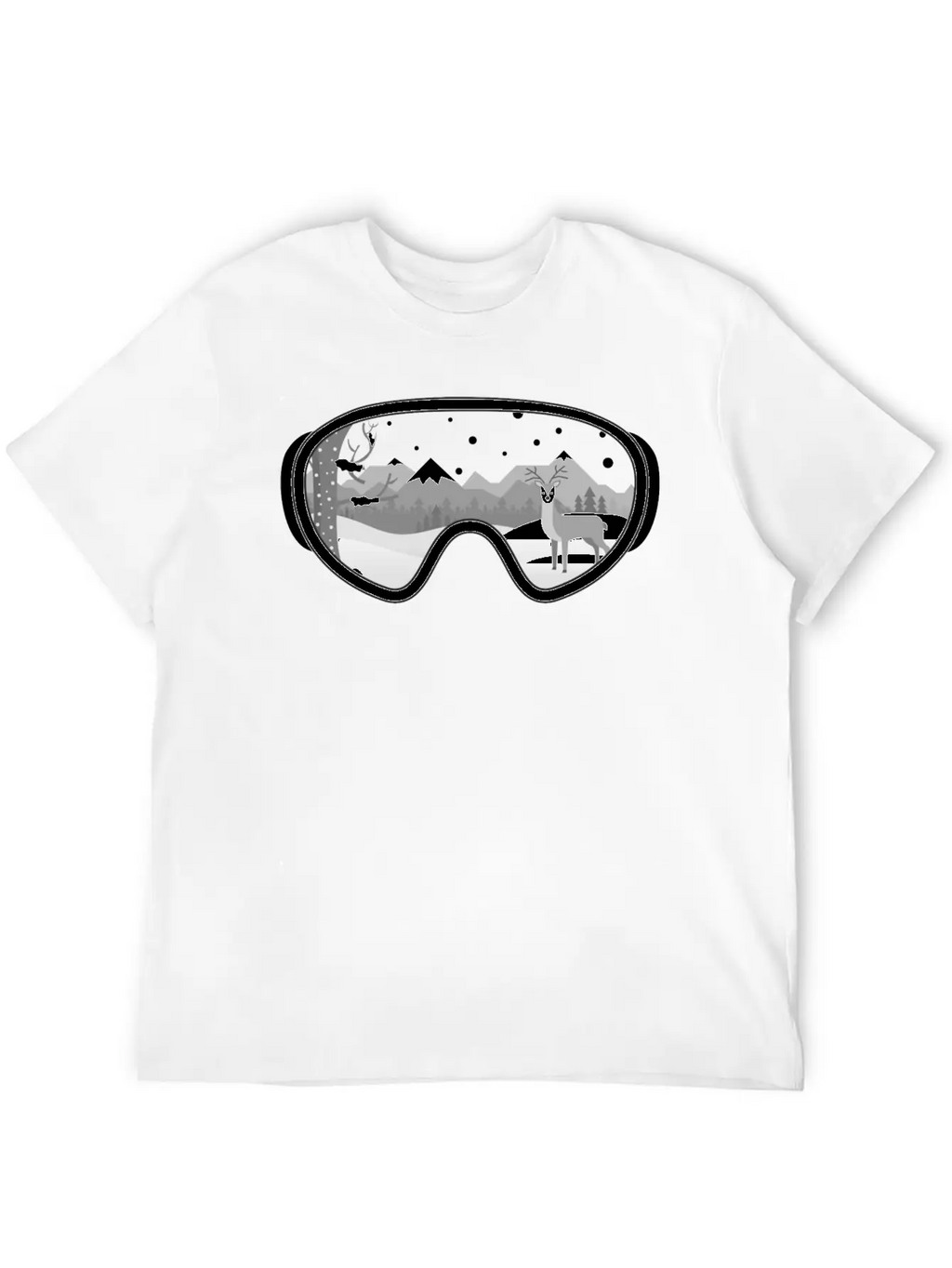 Walk At Snow Classic Cotton Tee – Unisex Comfort For Any Season