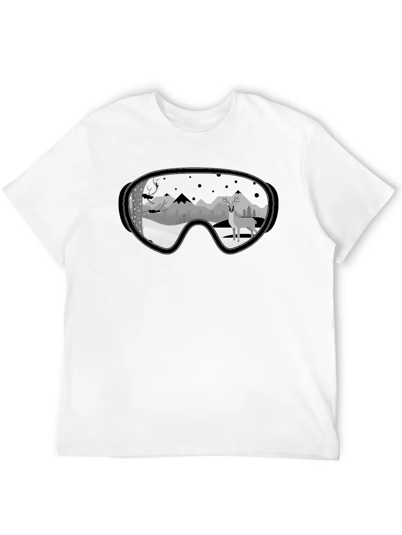 Walk At Snow Classic Cotton Tee – Unisex Comfort For Any Season